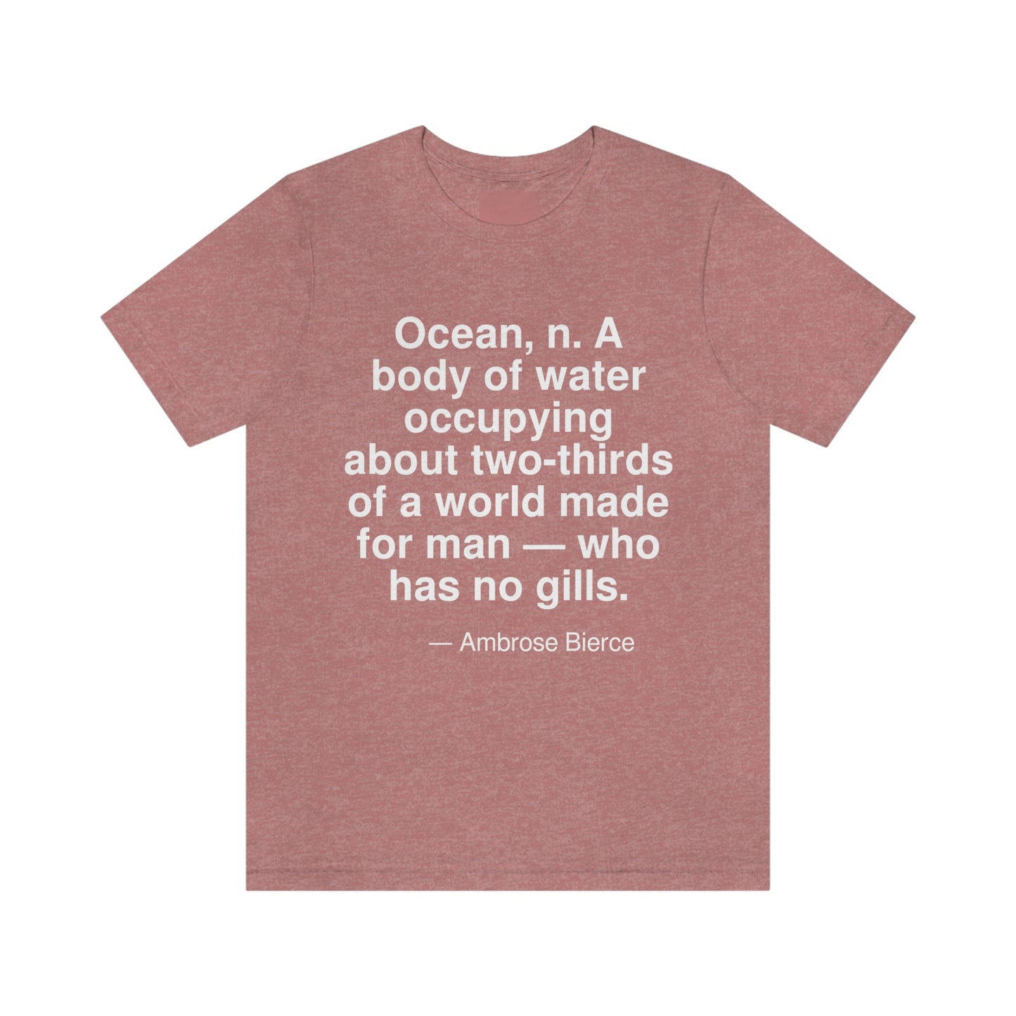 Bierce Ocean Aa adult t-shirt