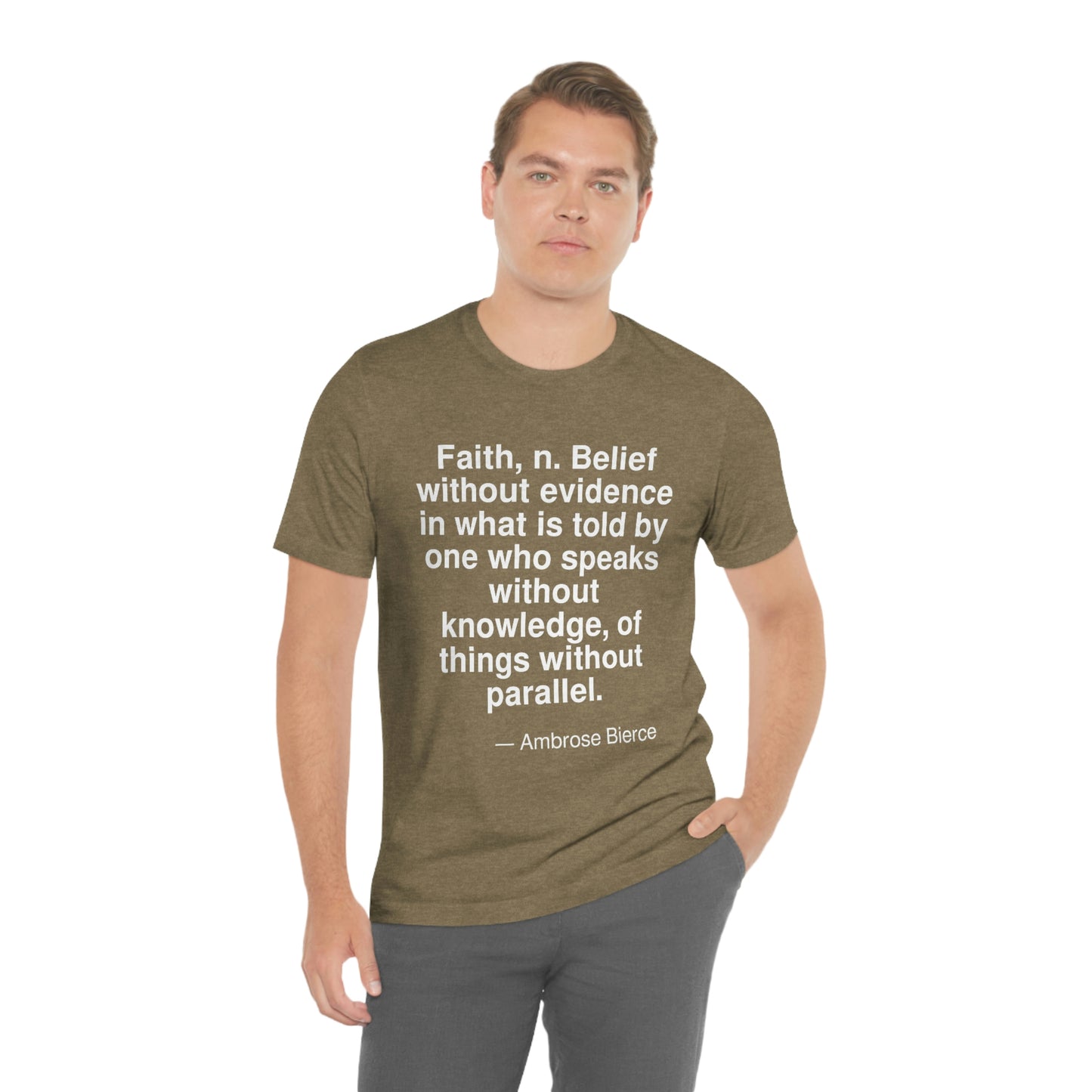 Bierce Faith Aa adult t-shirt