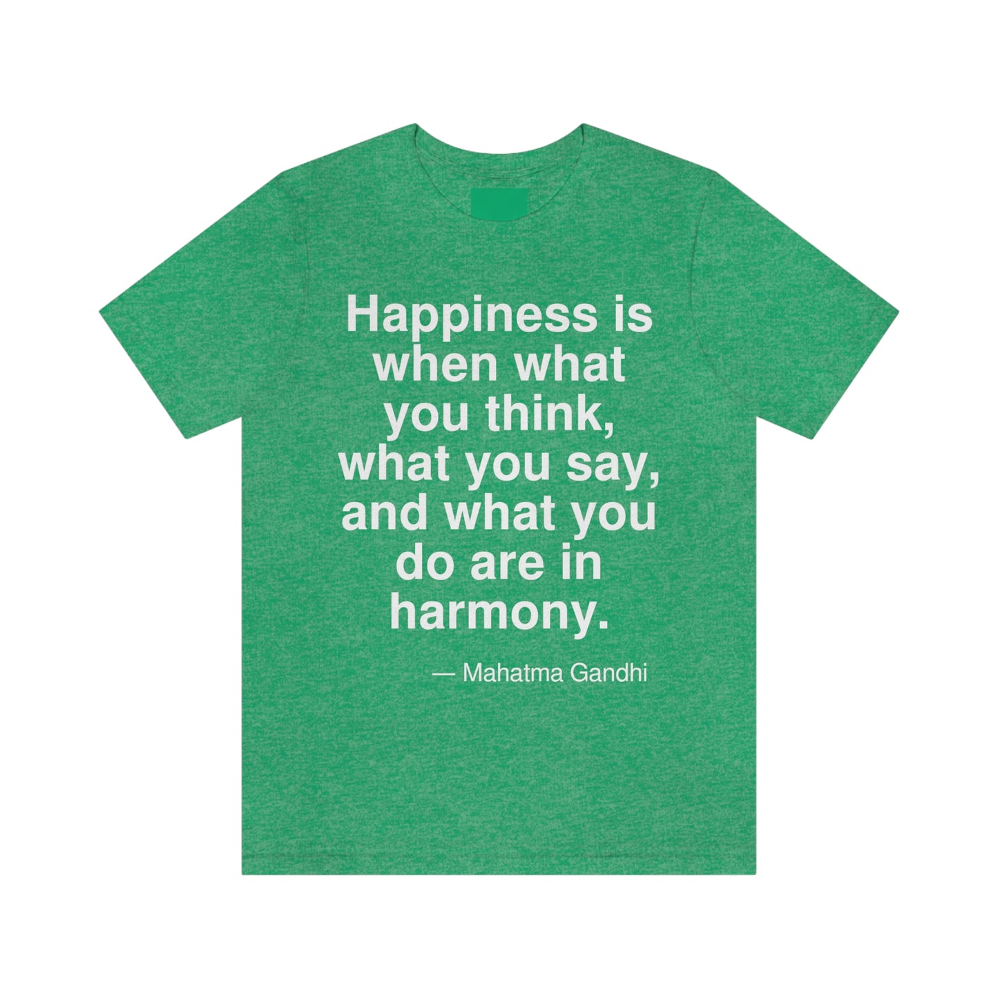 Gandhi Happiness Aa adult t-shirt