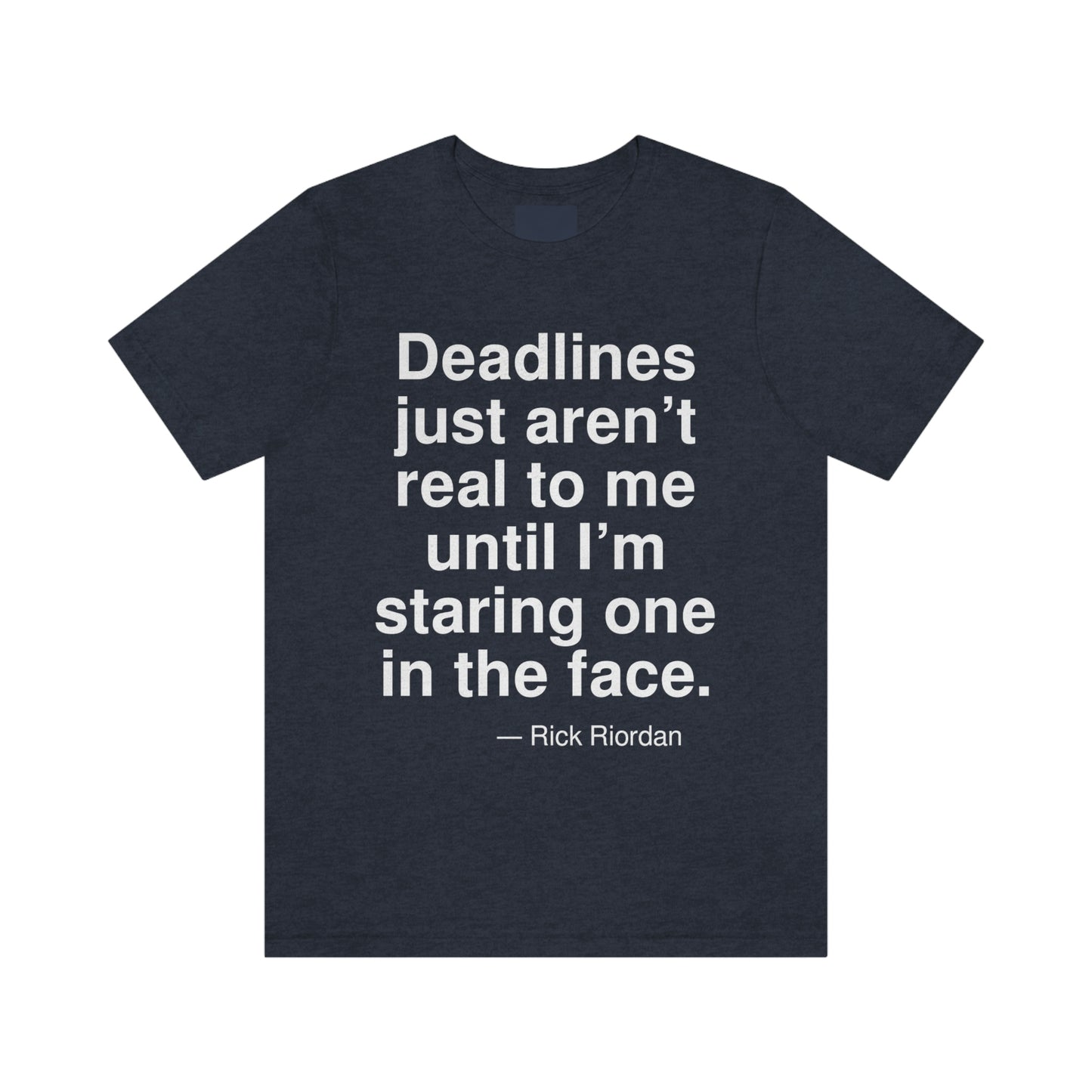 Riordan Deadlines Aa adult t-shirt