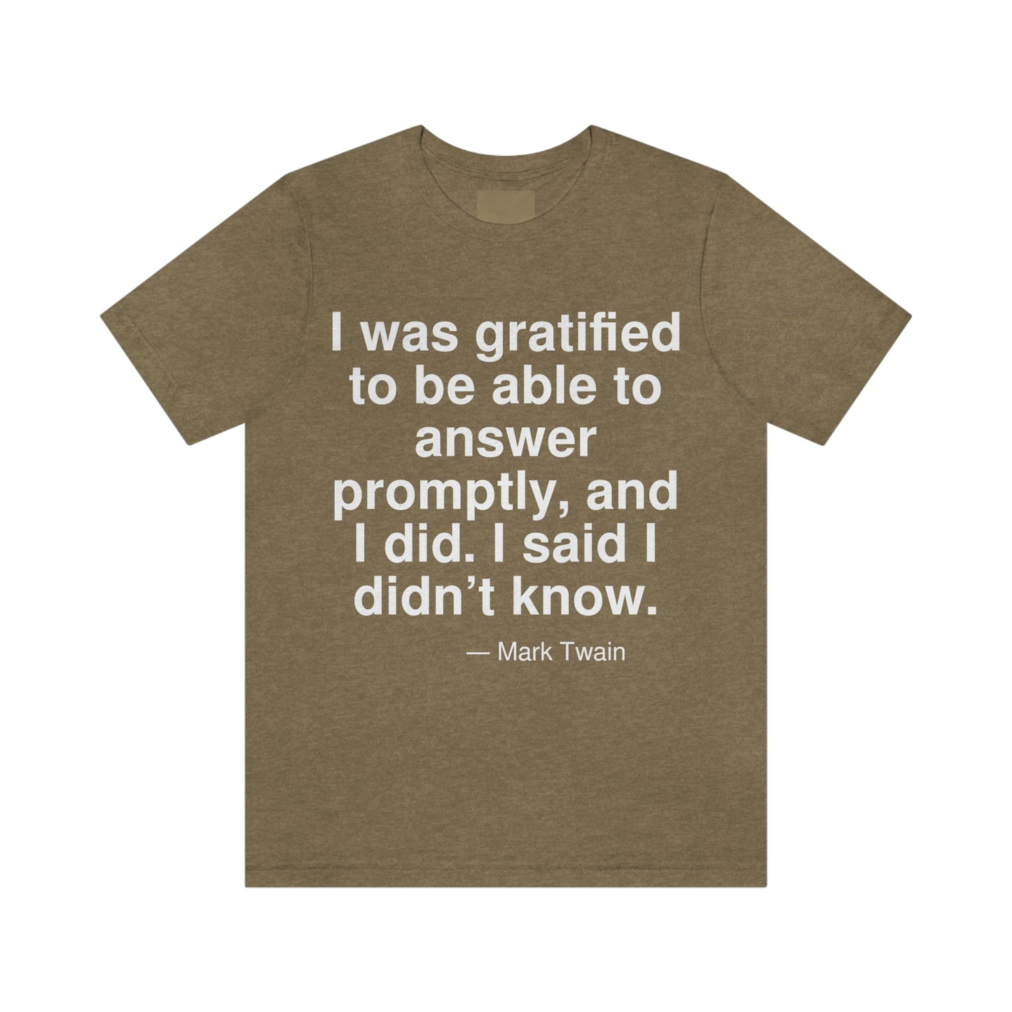 Twain Grartified Aa adult t-shirt