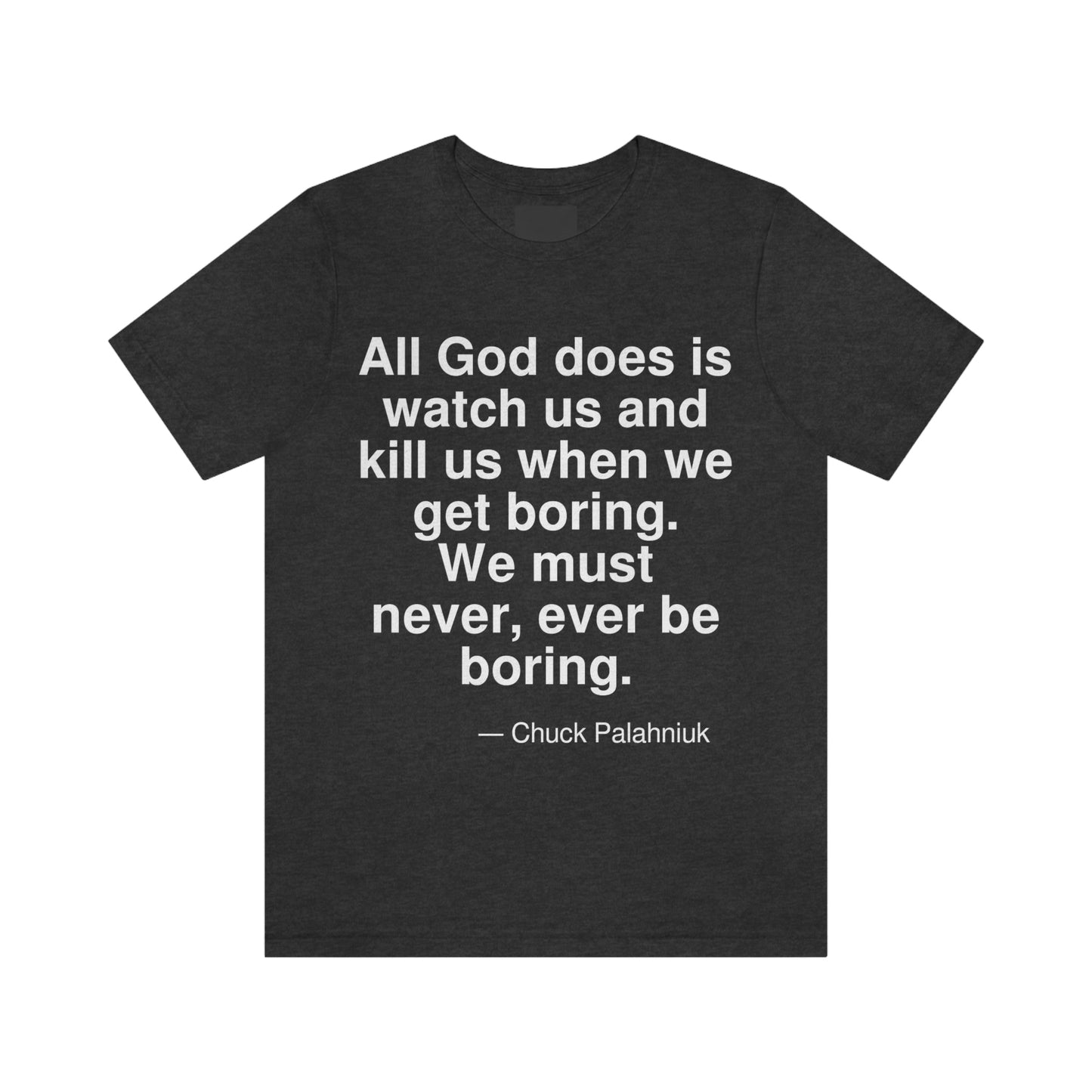 Palahniuk Boring Aa adult t-shirt