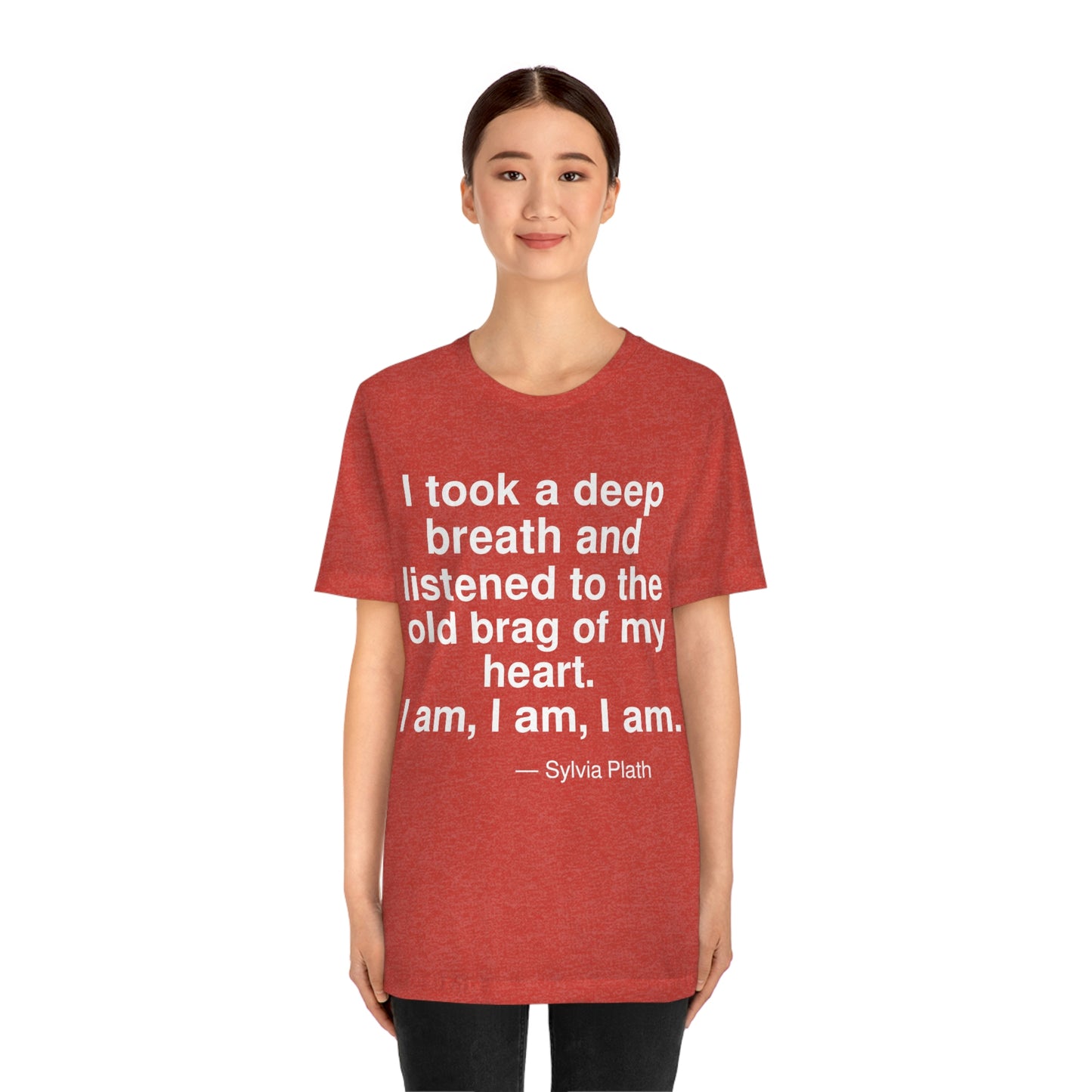 Plath Breath Aa adult t-shirt