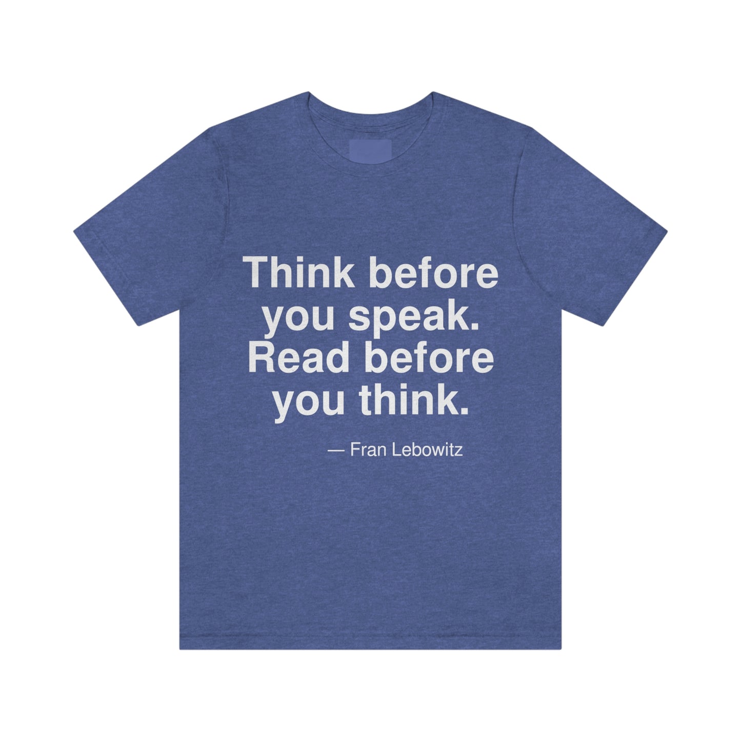 Lebowitz Think Aa adult t-shirt