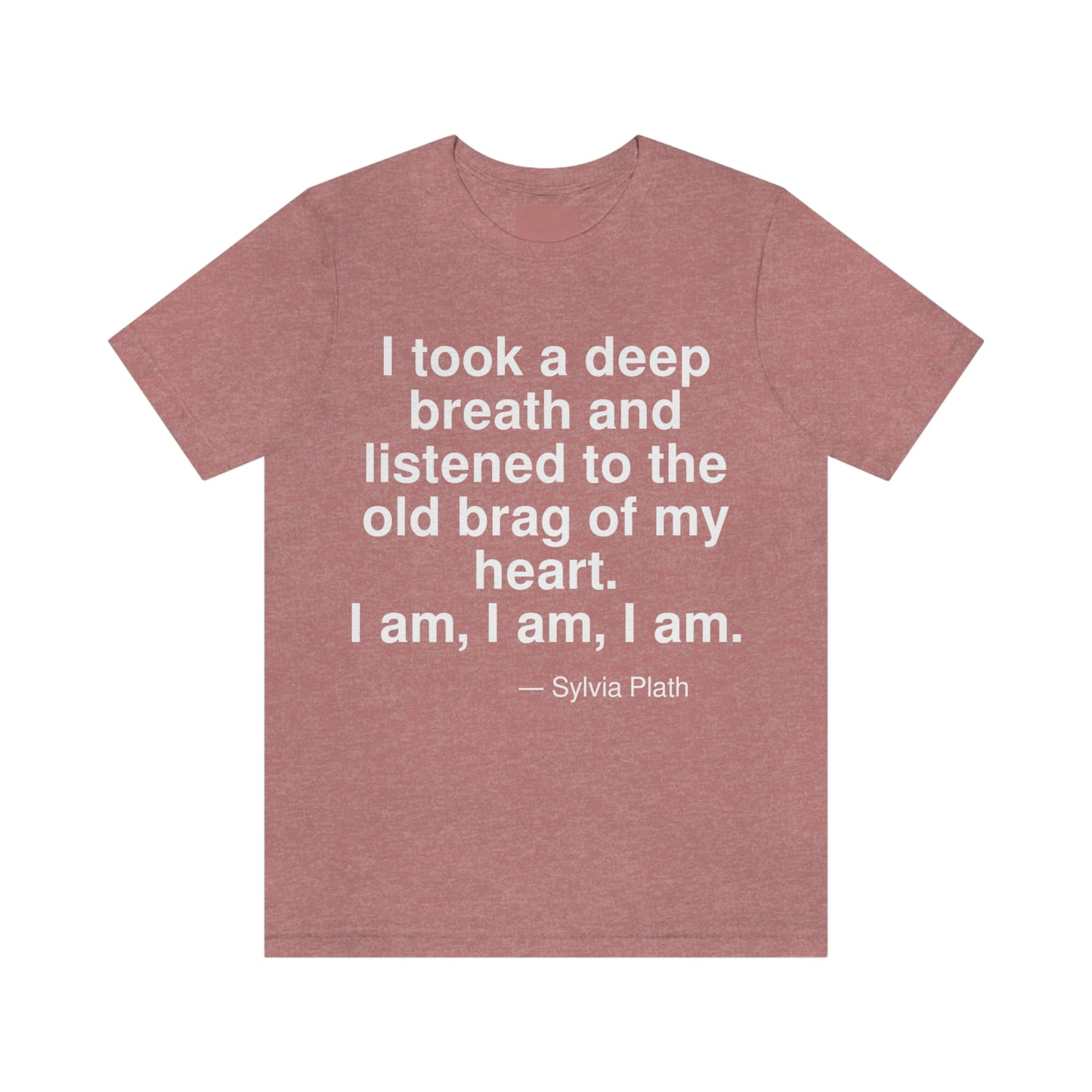 Plath Breath Aa adult t-shirt