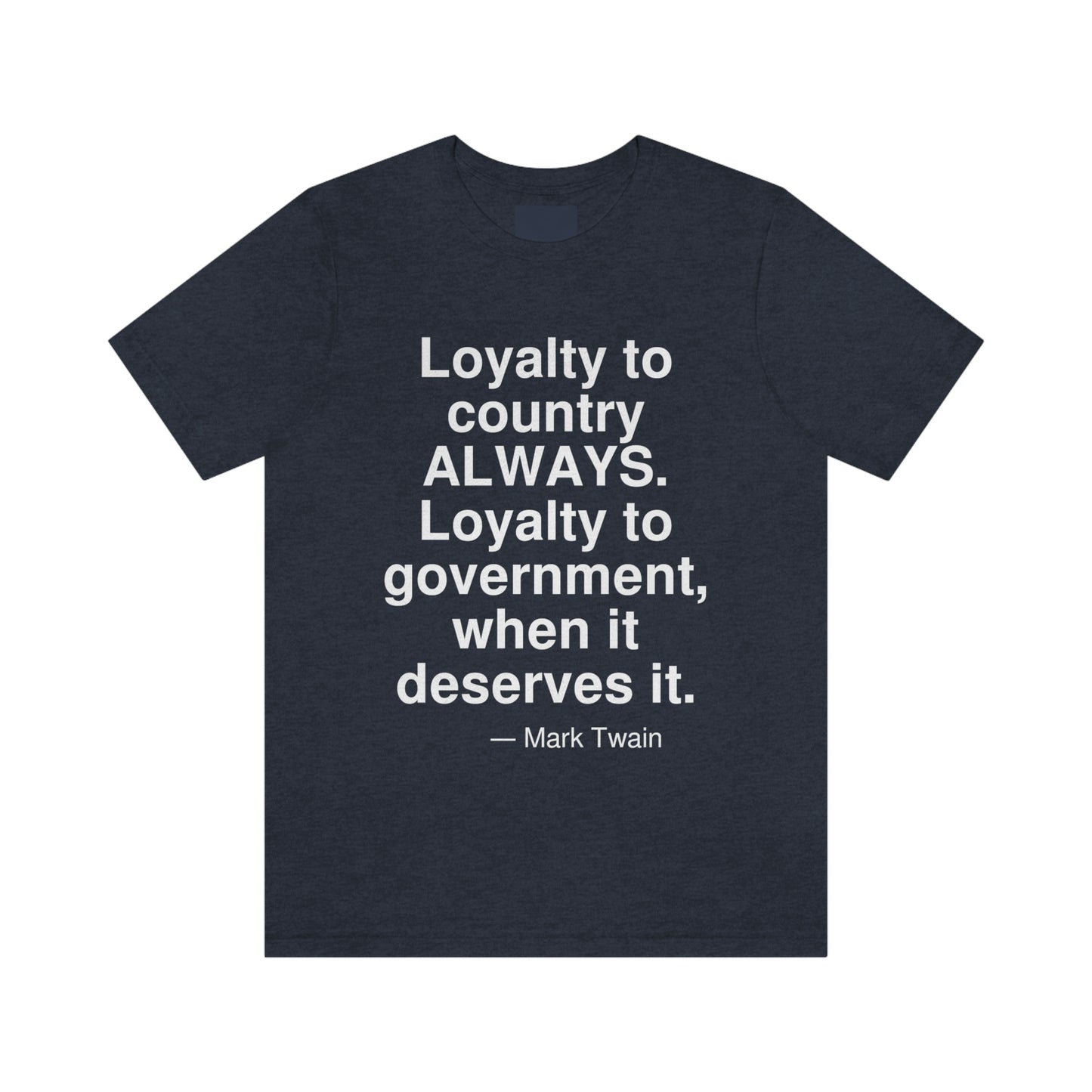 Twain Loyalty Aa adult t-shirt