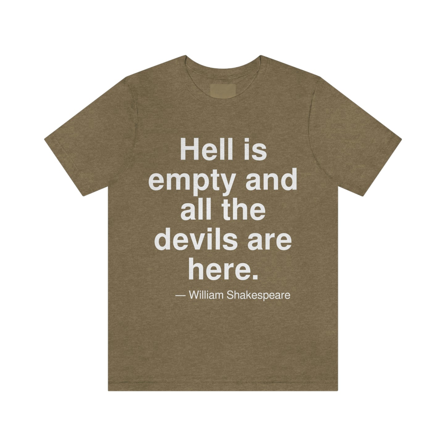 Shakespeare Hell Aa adult t-shirt