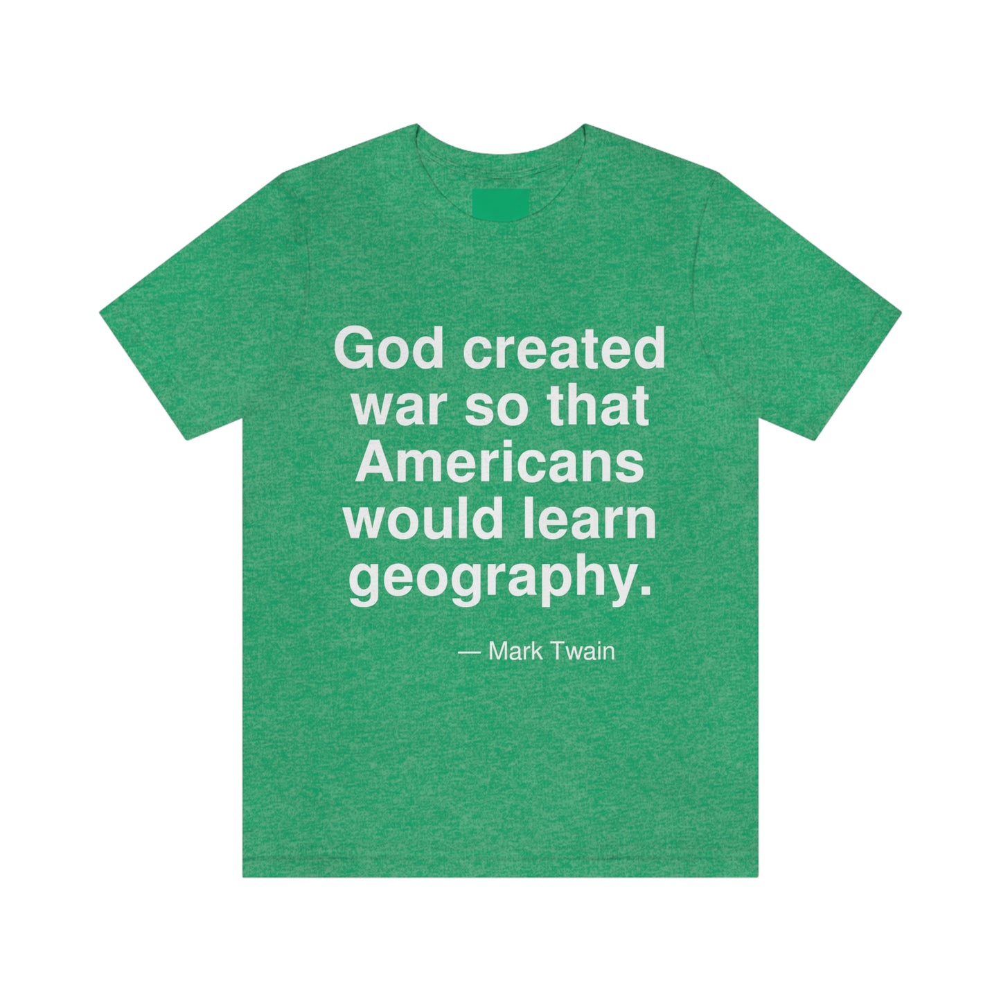 Twain Geography Aa adult t-shirt