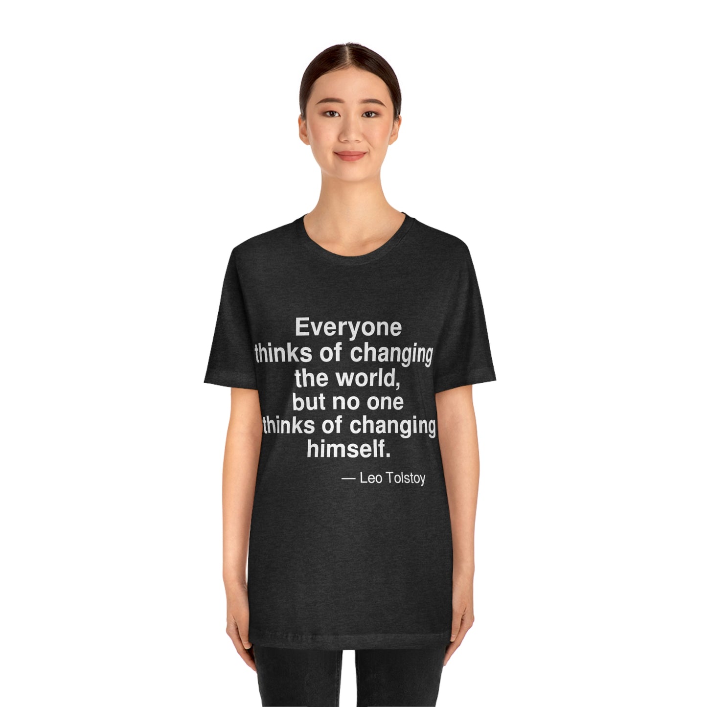 Tolstoy Changing Aa adult t-shirt