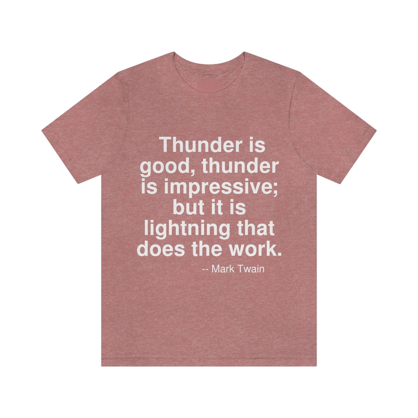 Twain Thunder Aa adult t-shirt