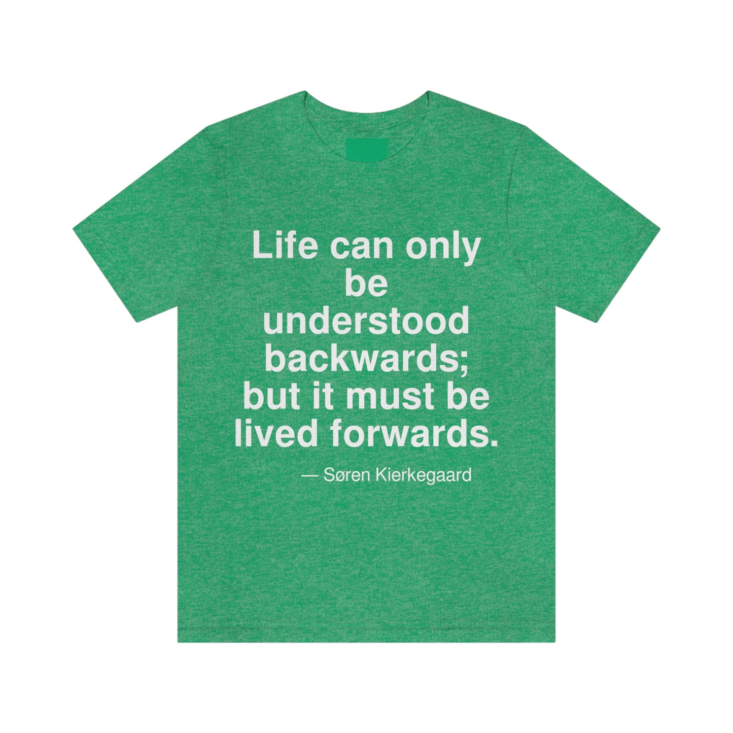 Kierkegaard Life Aa adult t-shirt