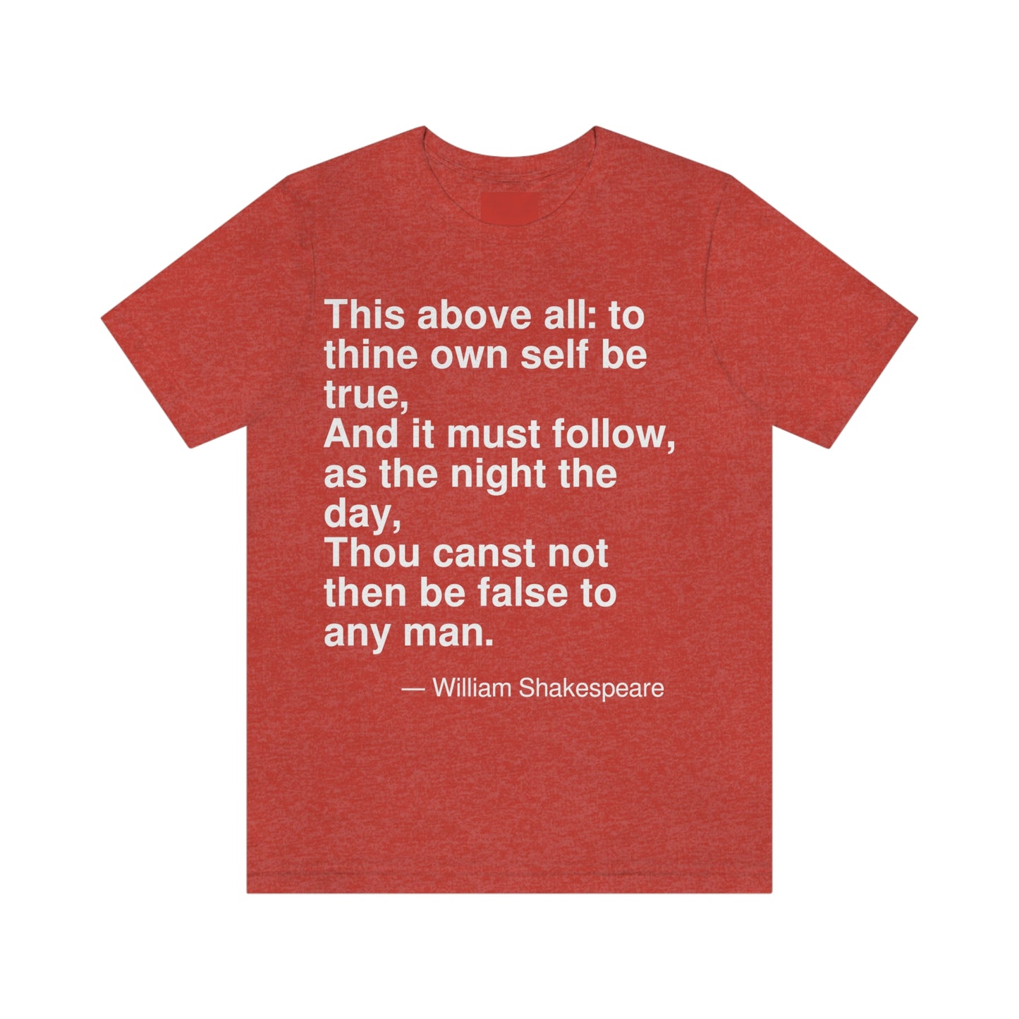 Shakespeare True Aa adult t-shirt