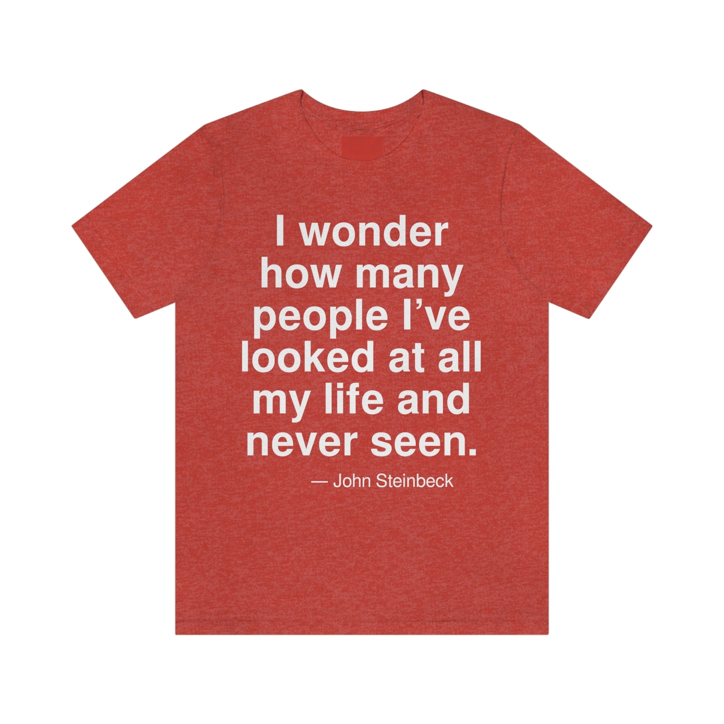 Steinbeck Looked Aa adult t-shirt