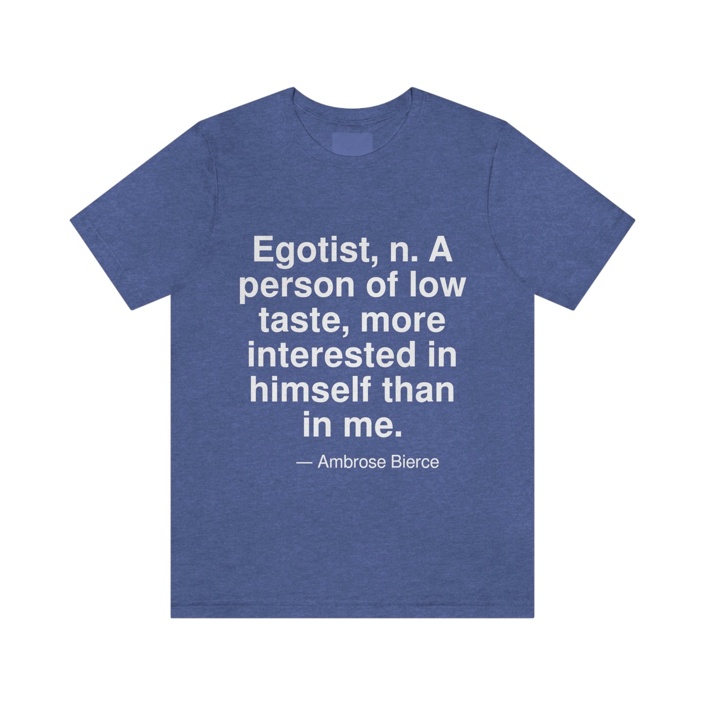 Bierce Egotist Aa adult t-shirt