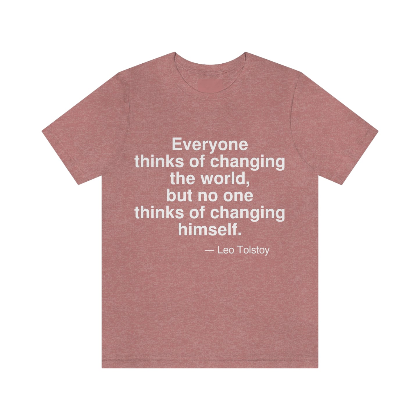 Tolstoy Changing Aa adult t-shirt