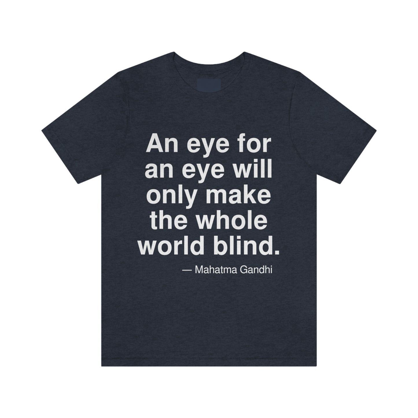 Gandhi Blind Aa adult t-shirt