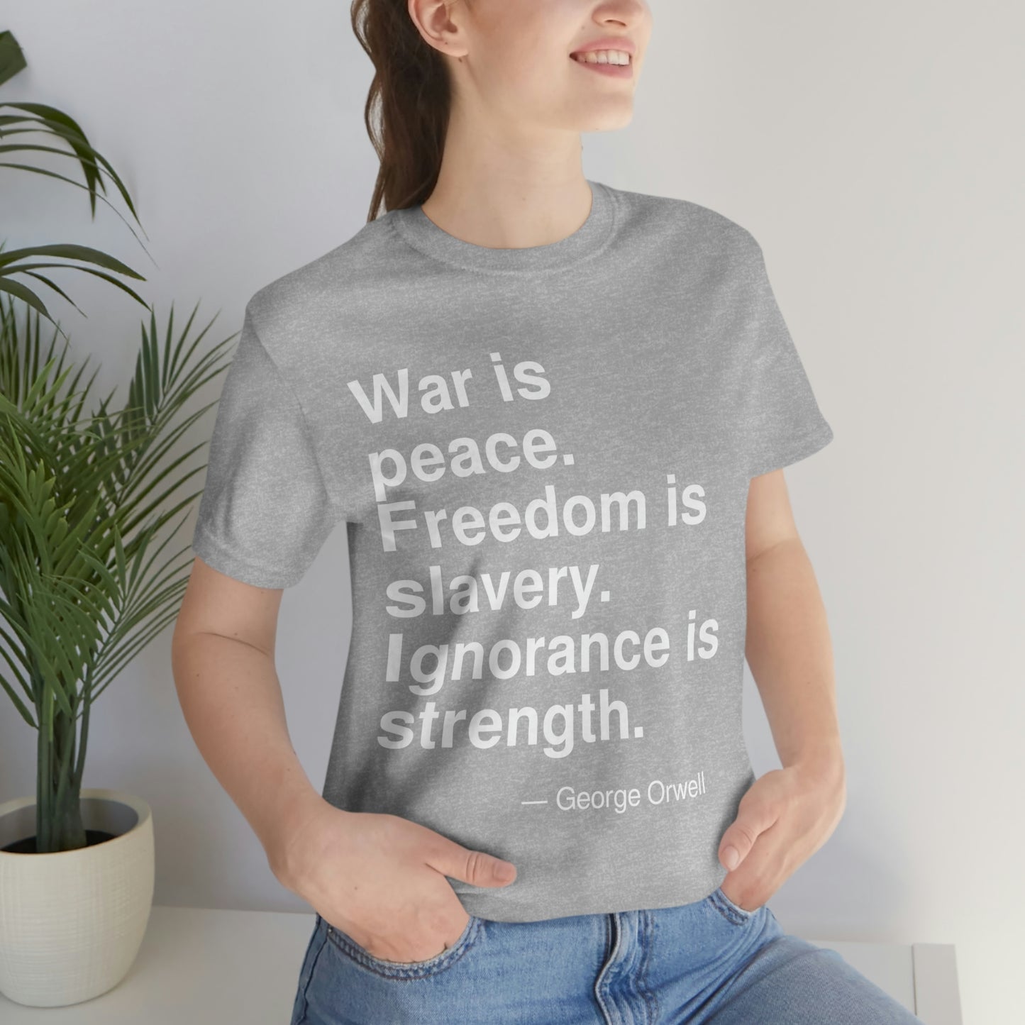 Orwell War Aa adult t-shirt