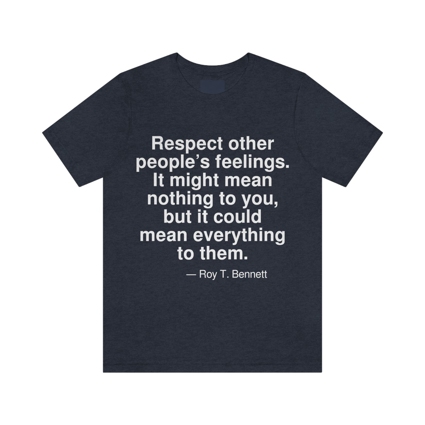 Bennett Respect Aa adult t-shirt