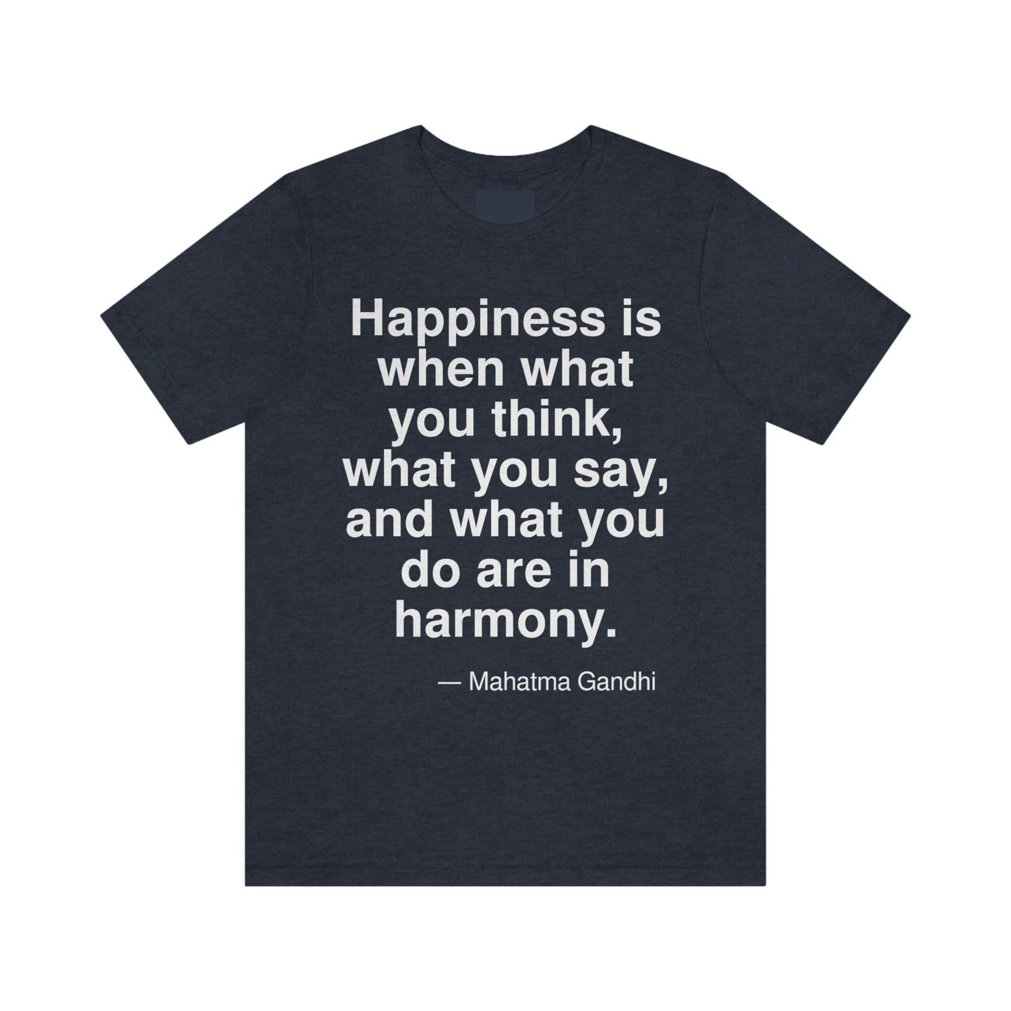 Gandhi Happiness Aa adult t-shirt