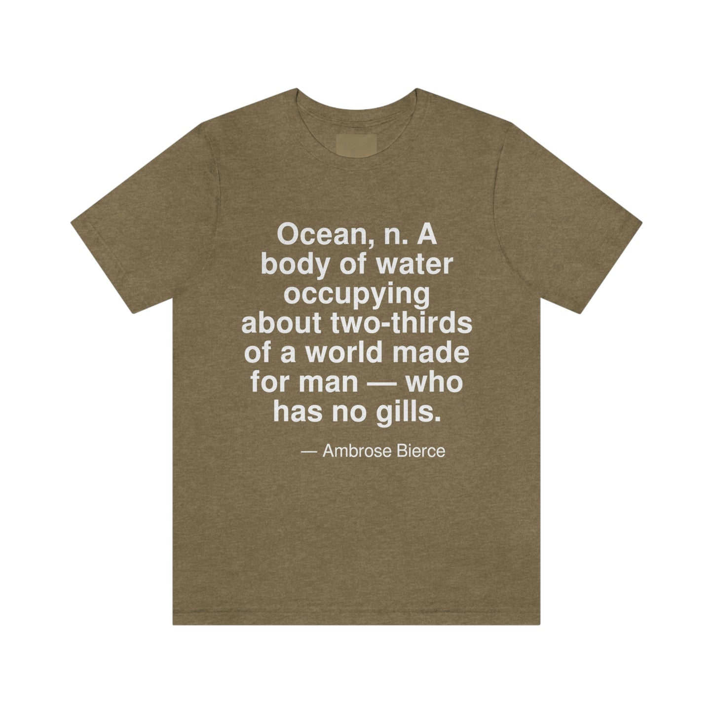 Bierce Ocean Aa adult t-shirt