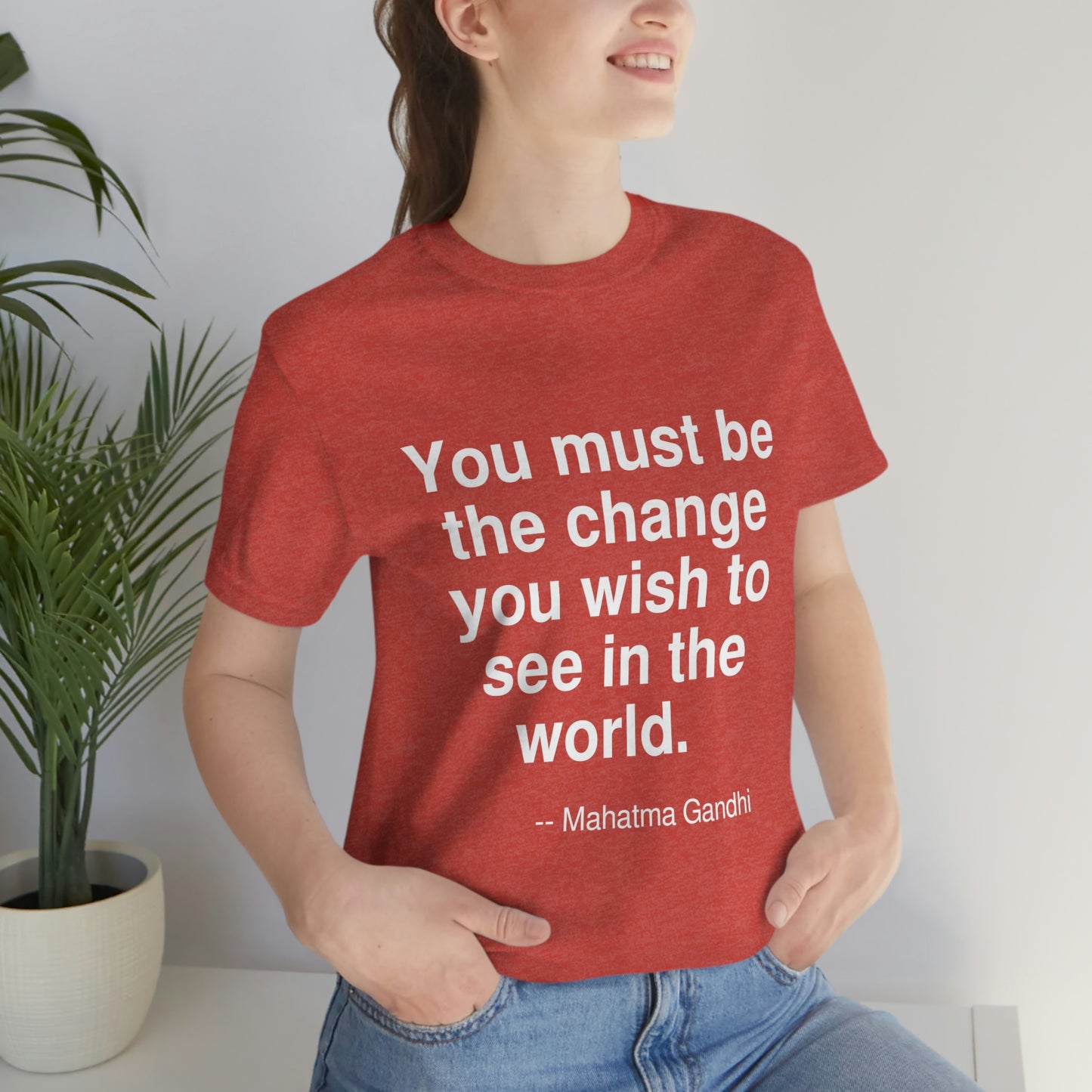 Gandhi Change Aa adult t-shirt