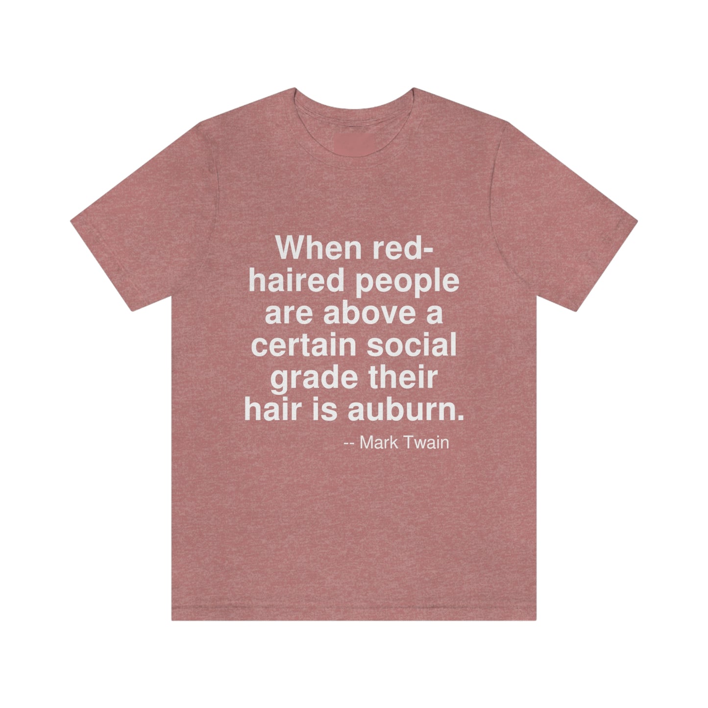 Twain Red Aa adult t-shirt