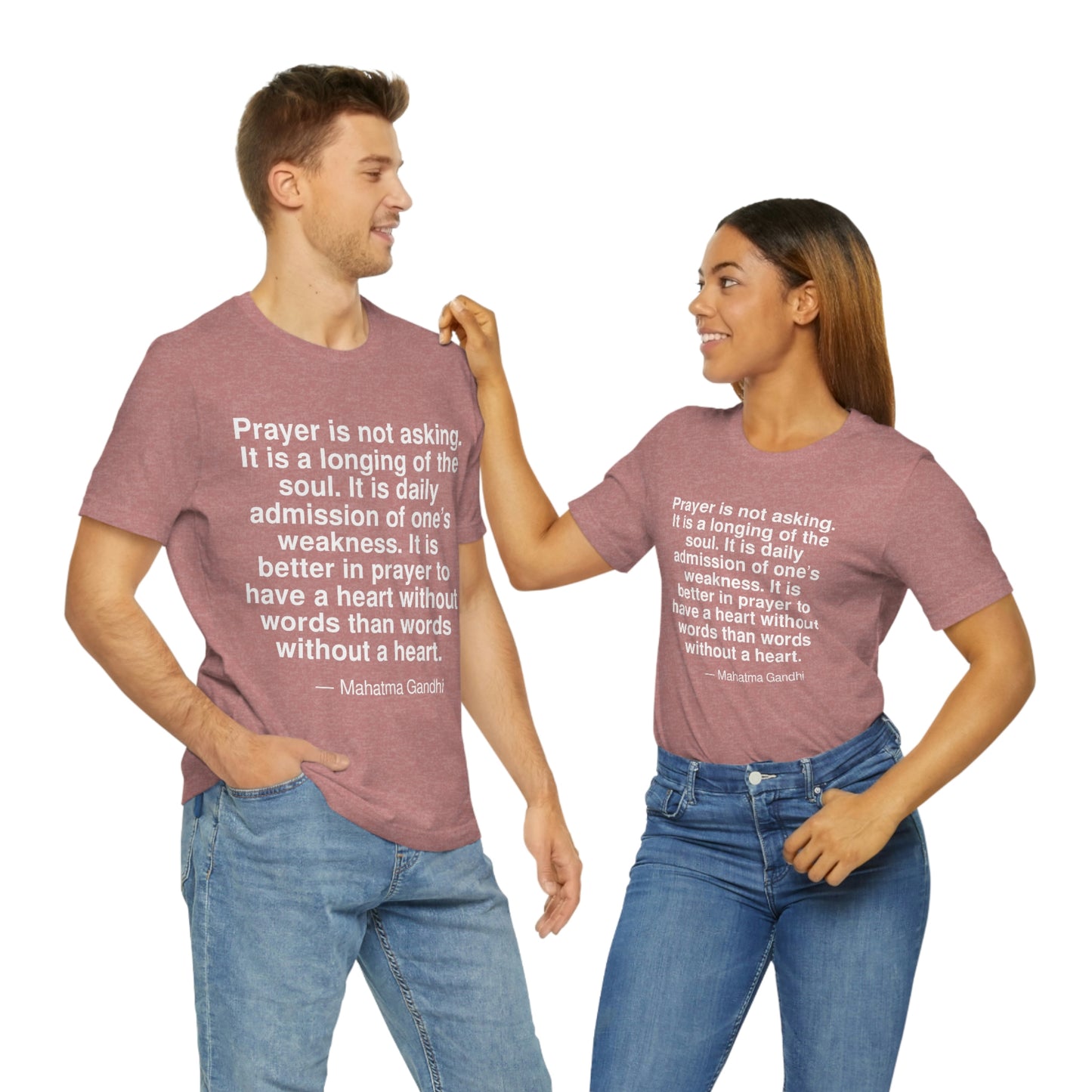 Gandhi Prayer Aa adult t-shirt