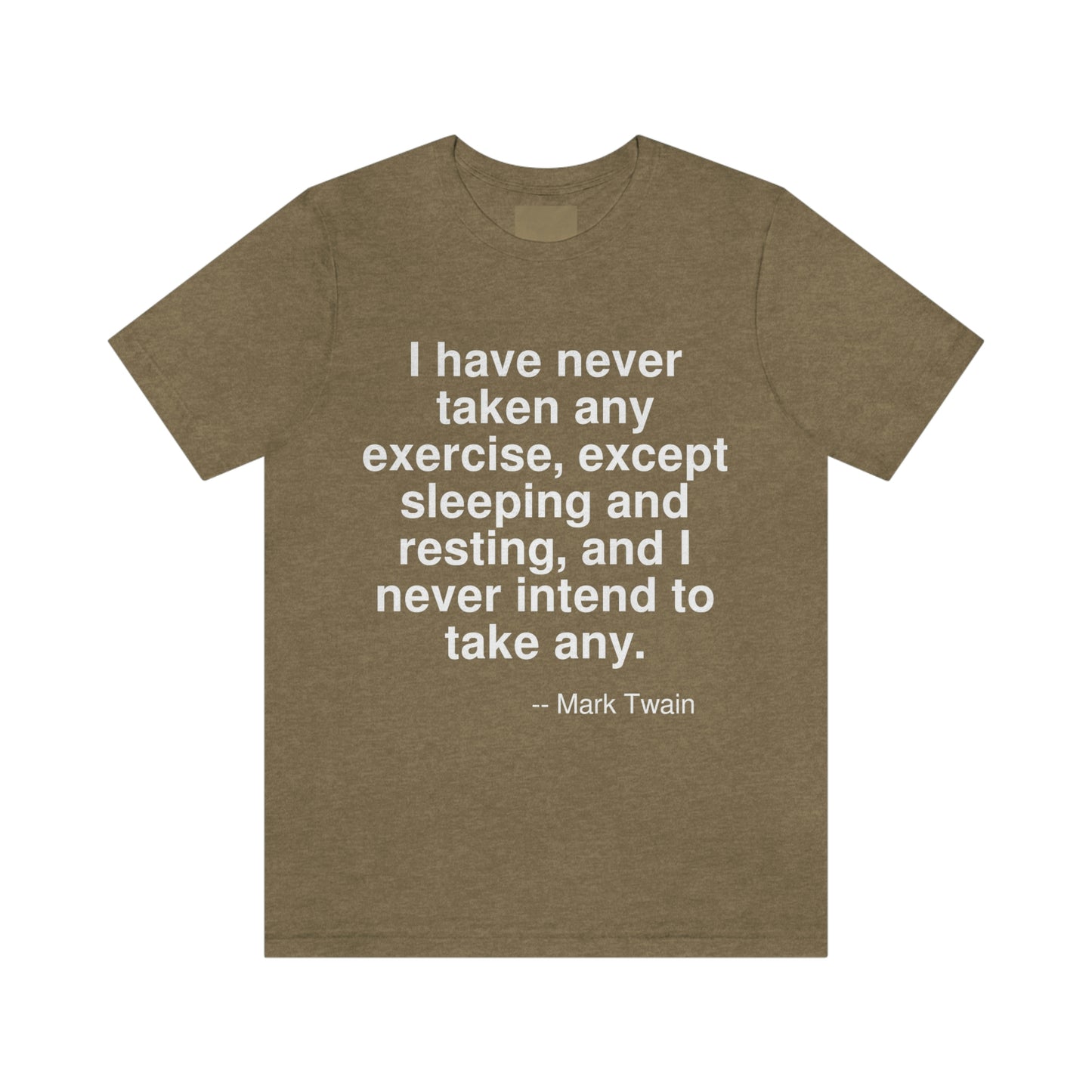 Twain Exercise Aa adult t-shirt