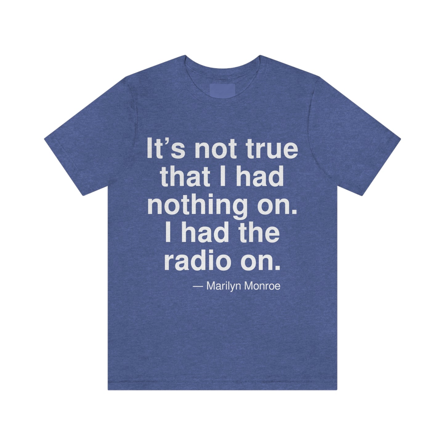 Monroe Radio Aa adult t-shirt