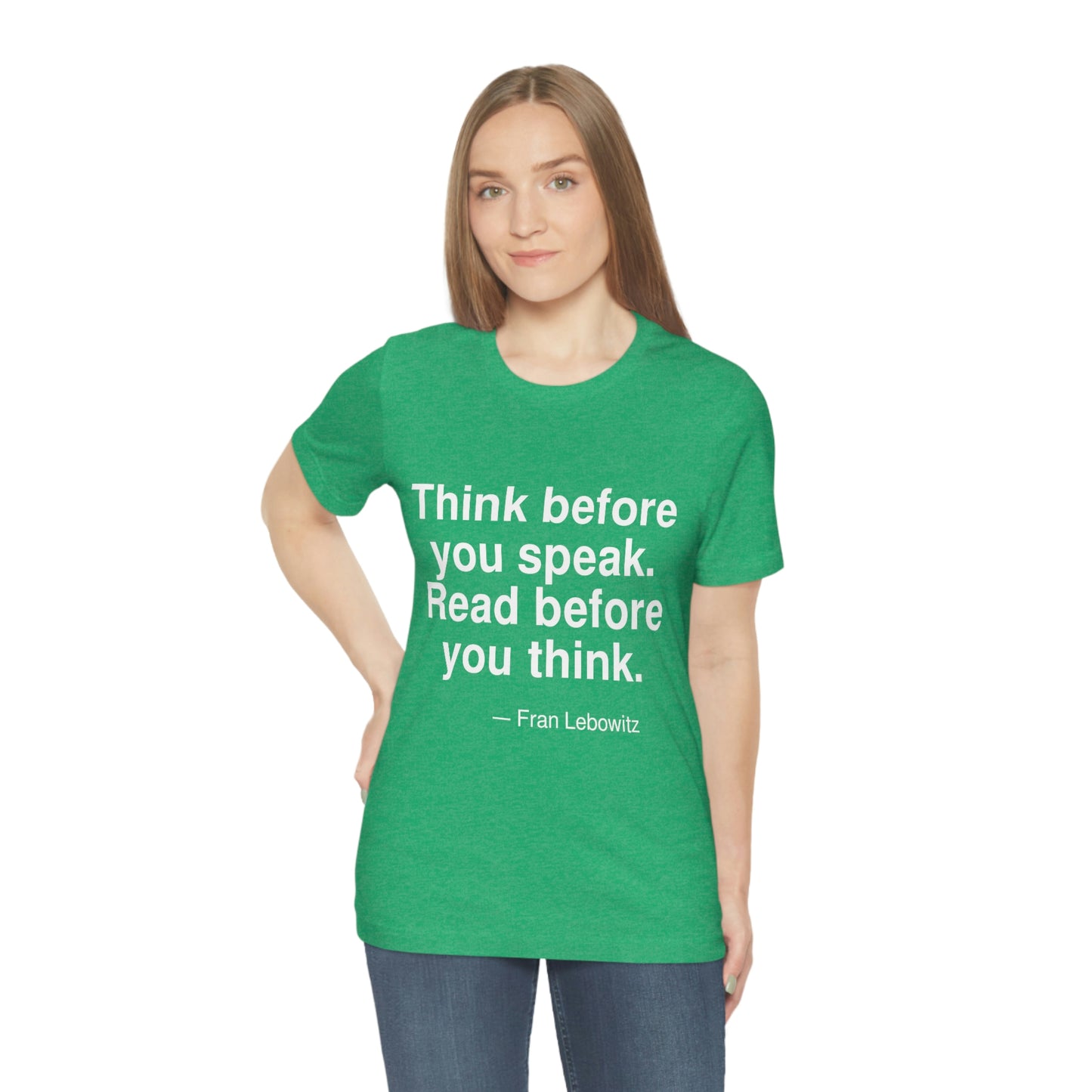 Lebowitz Think Aa adult t-shirt