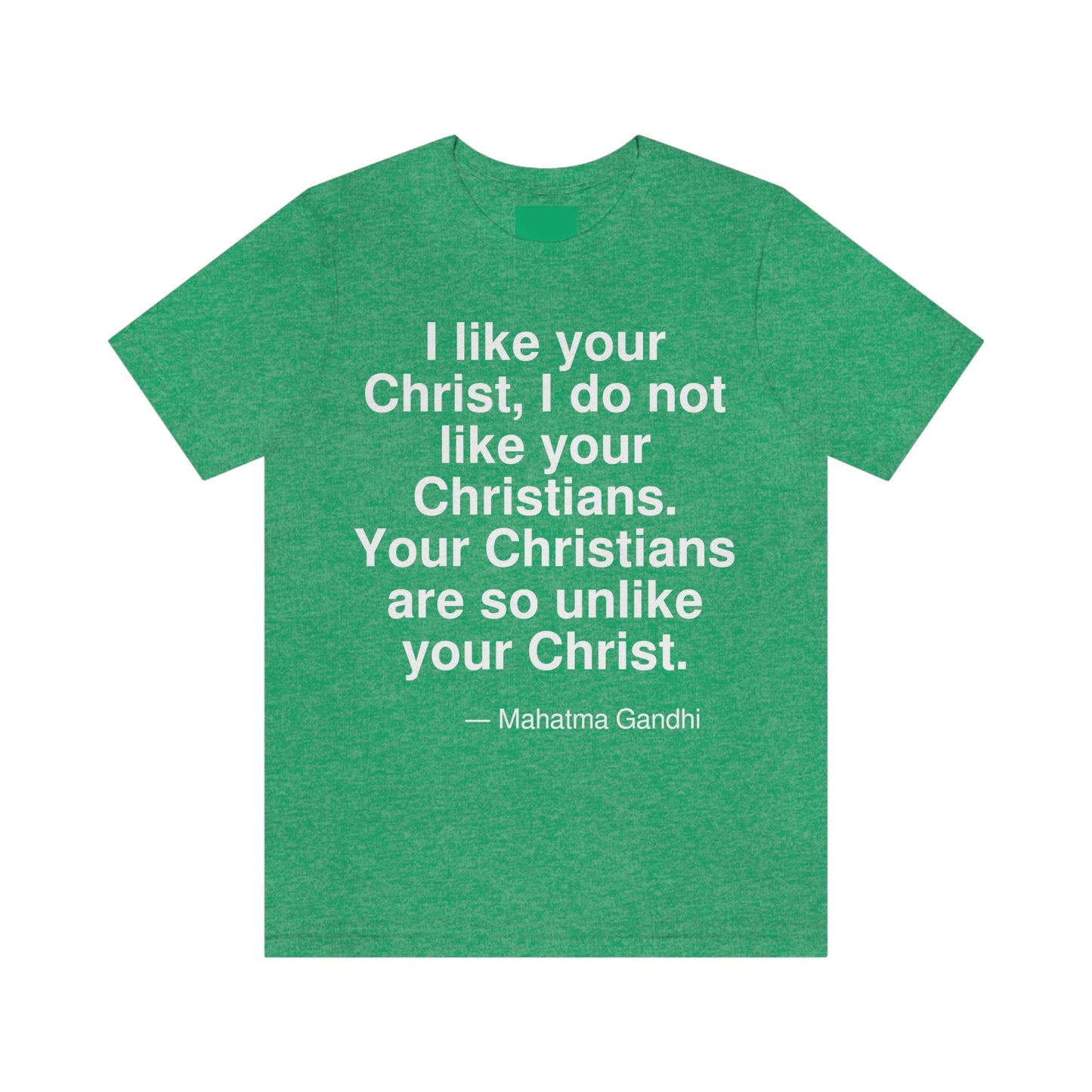 Gandhi Christ Aa adult t-shirt