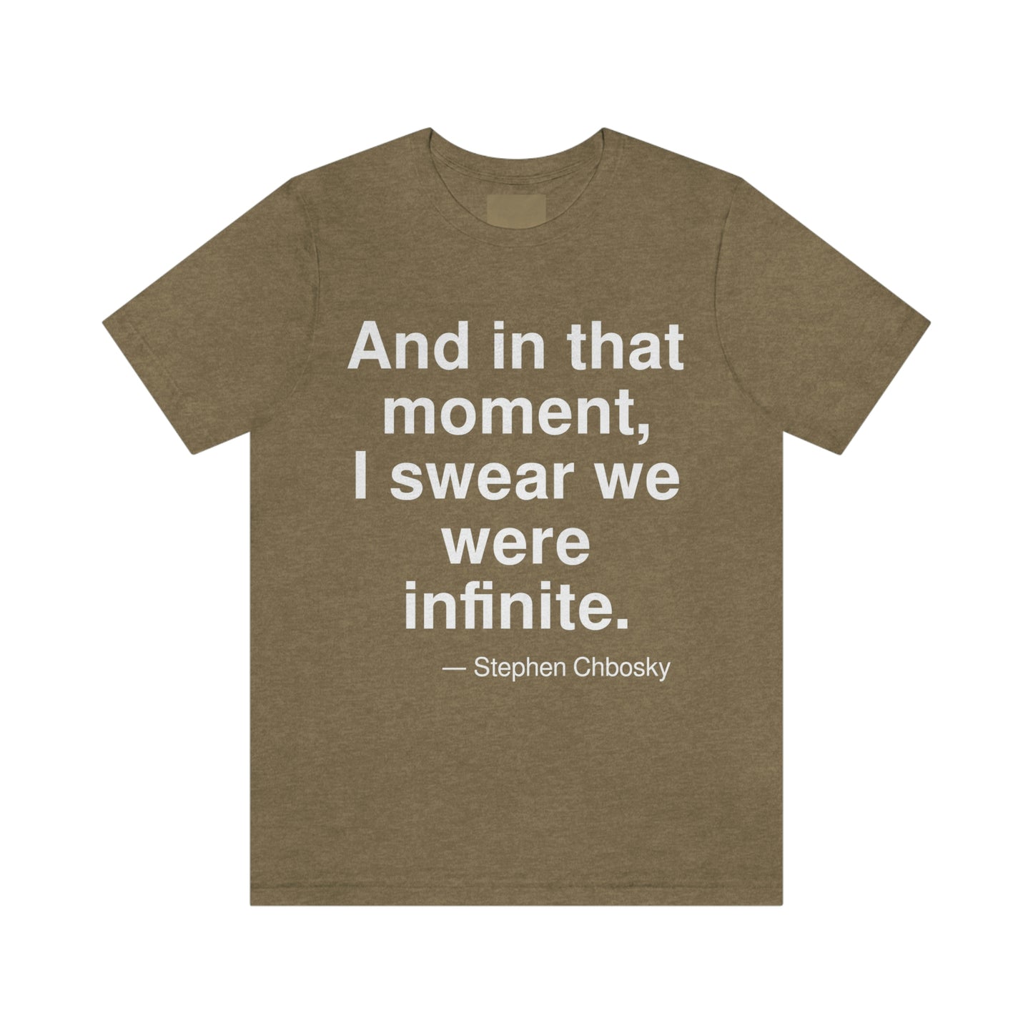 Chbosky Infinite Aa adult t-shirt