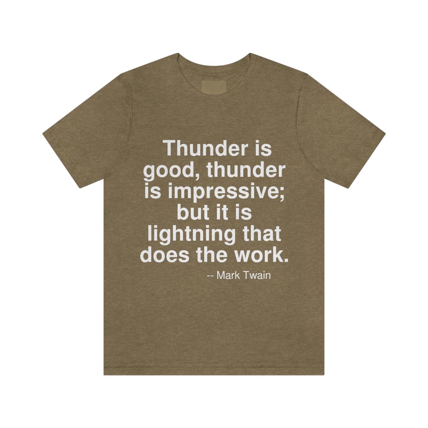 Twain Thunder Aa adult t-shirt