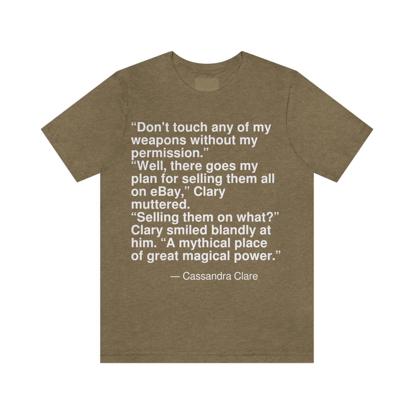 Clare Weapons Aa adult t-shirt