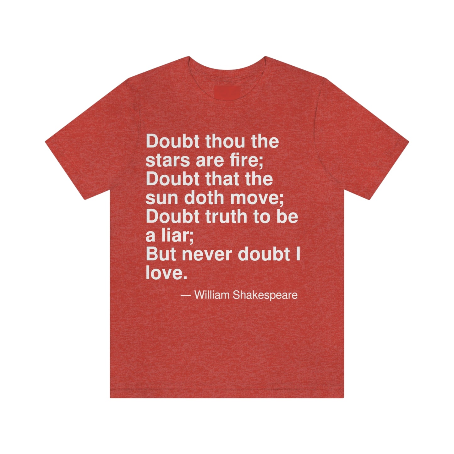 Shakespeare Doubt Aa adult t-shirt