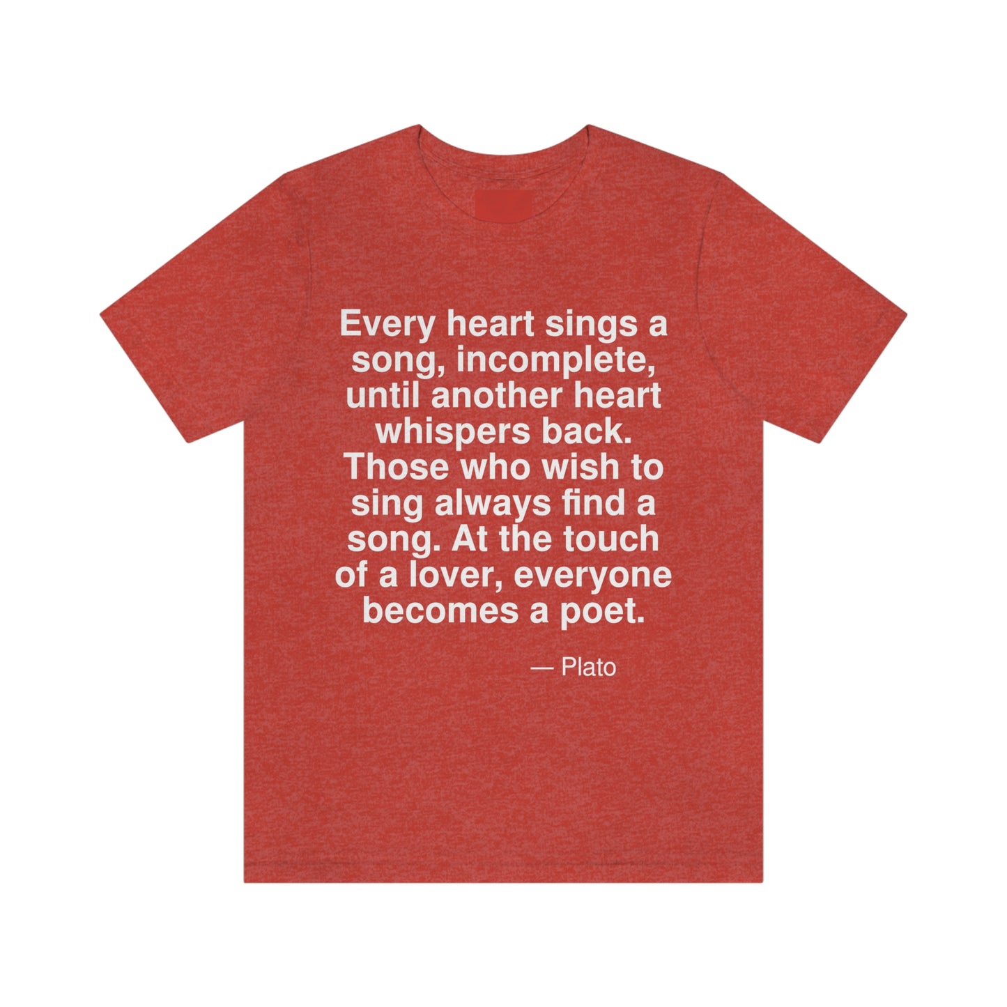 Plato Heart Aa adult t-shirt