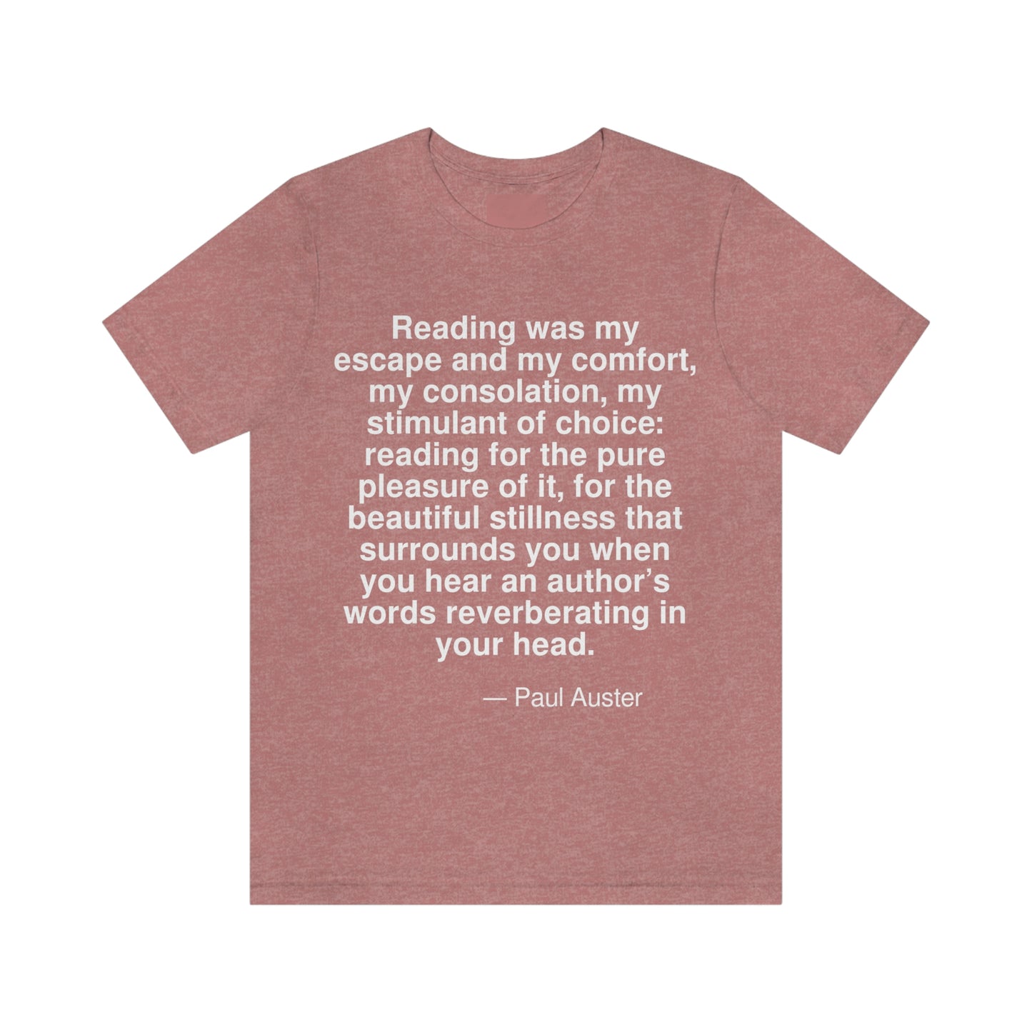 Auster Reading Aa adult t-shirt