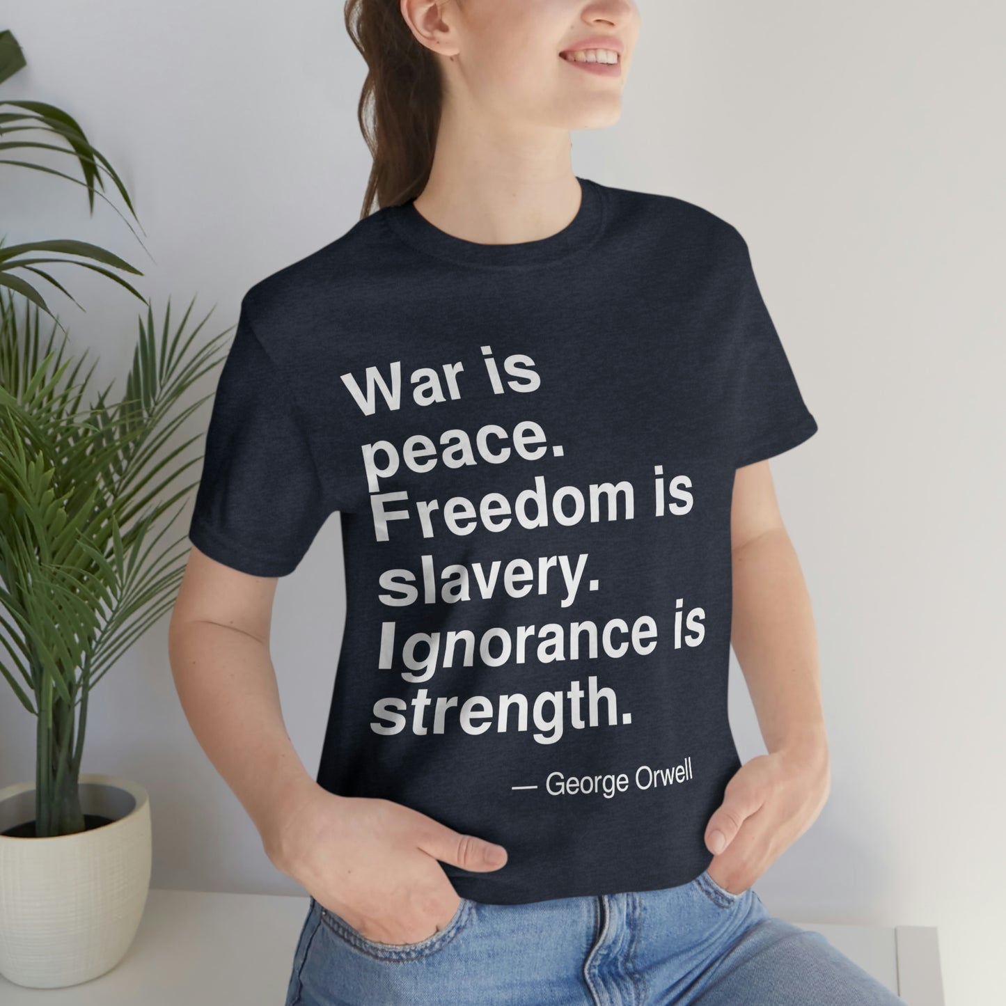 Orwell War Aa adult t-shirt