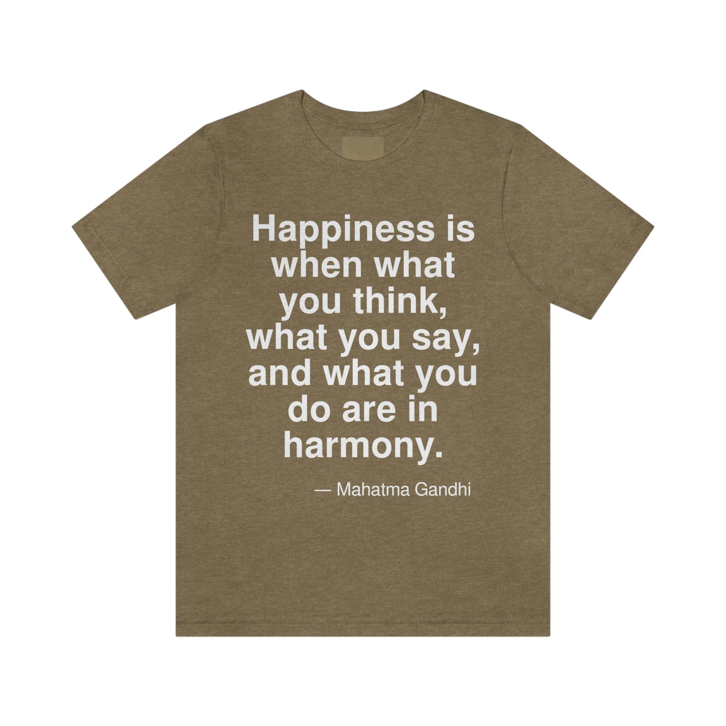 Gandhi Happiness Aa adult t-shirt