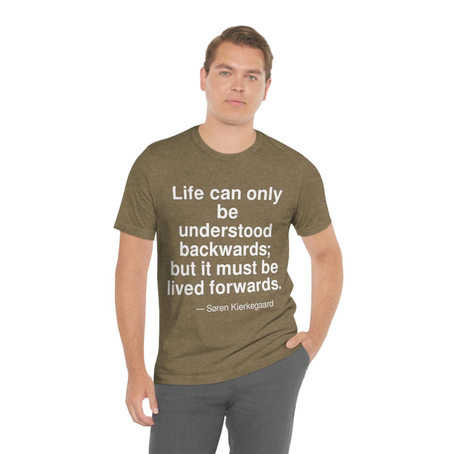 Kierkegaard Life Aa adult t-shirt