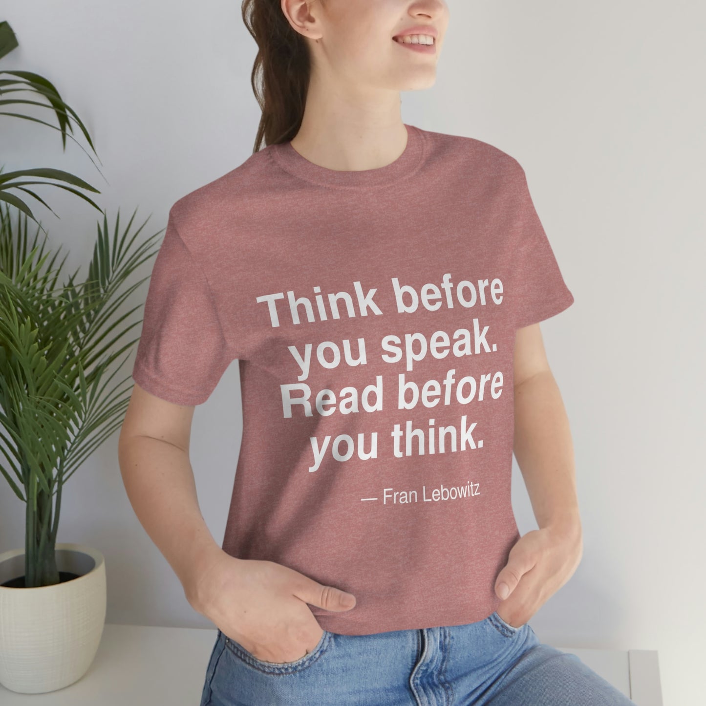 Lebowitz Think Aa adult t-shirt