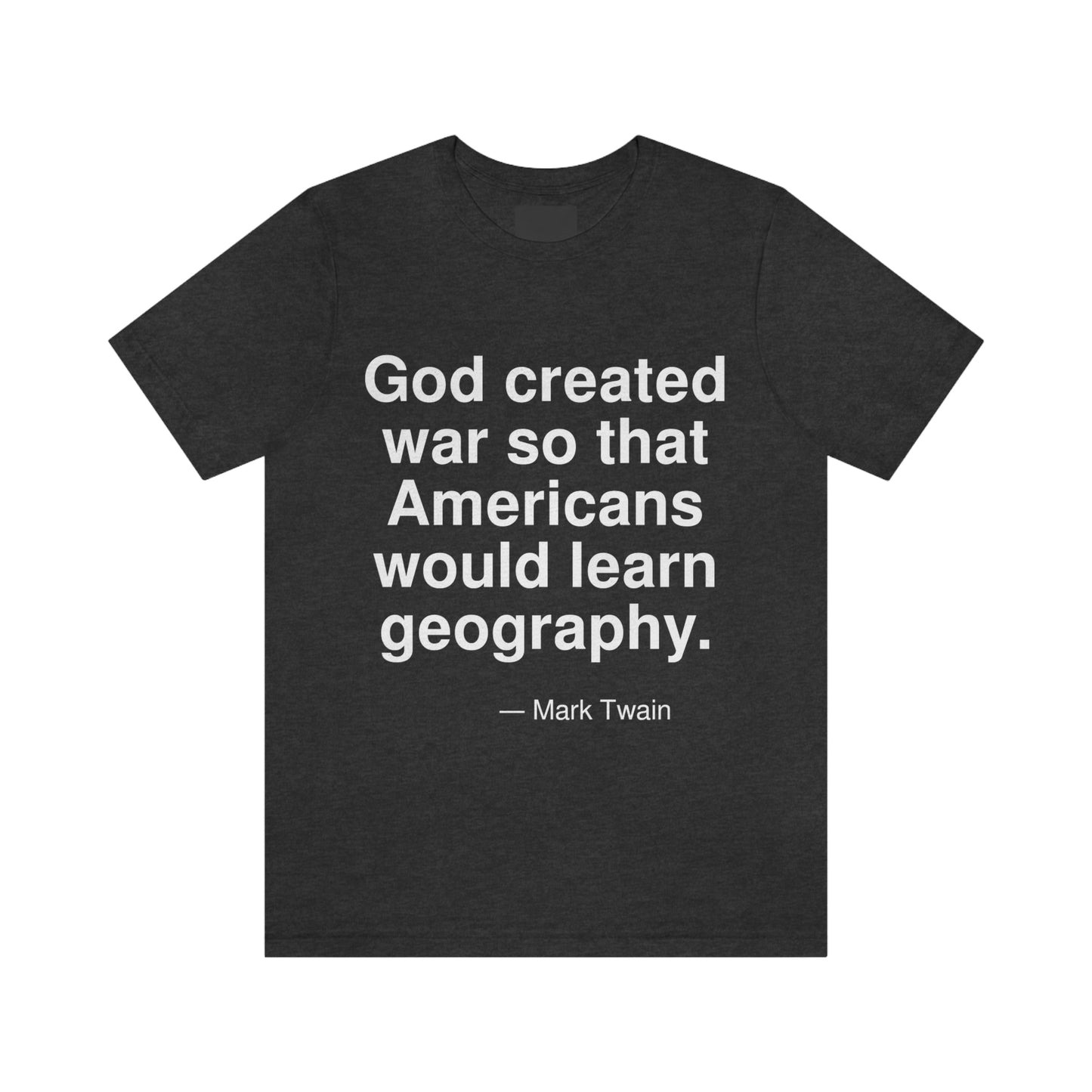 Twain Geography Aa adult t-shirt