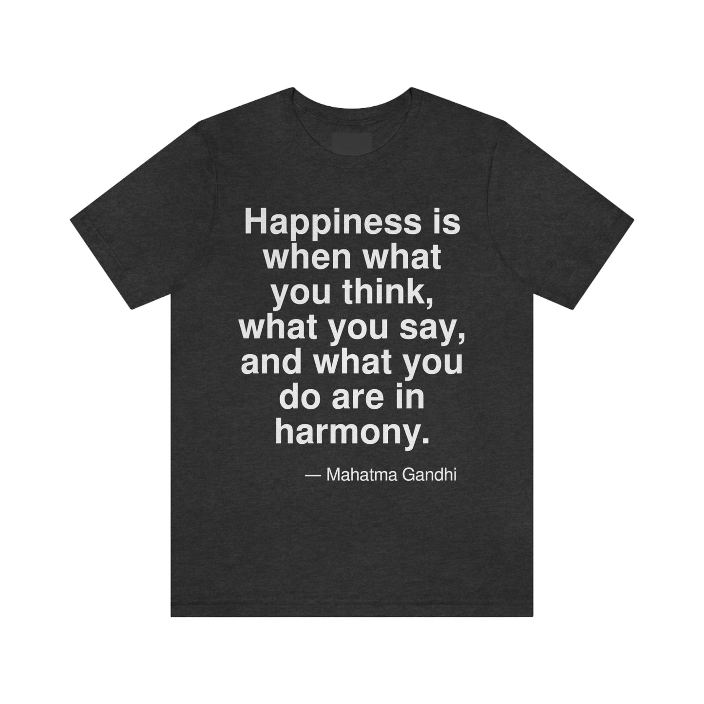 Gandhi Happiness Aa adult t-shirt