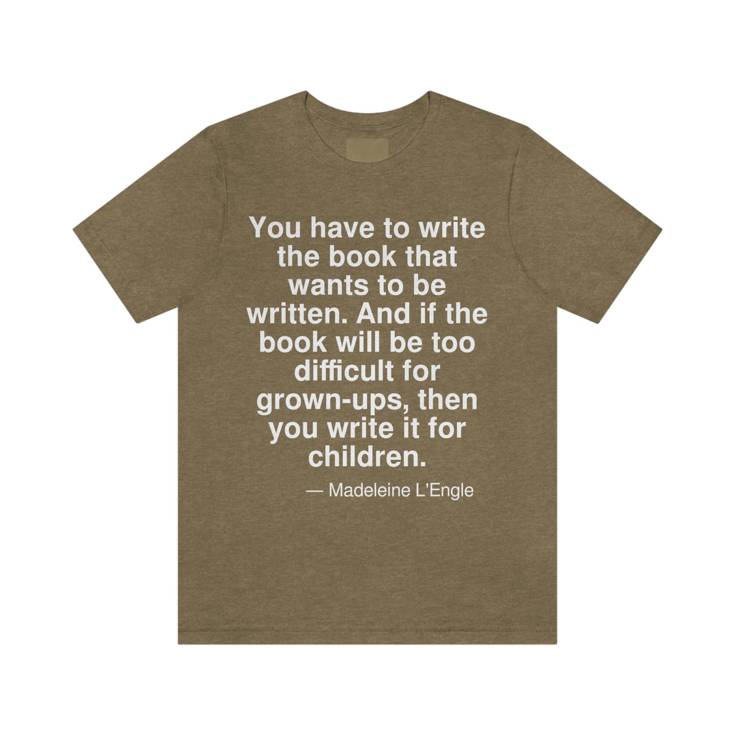 L'Engle Book Aa adult t-shirt