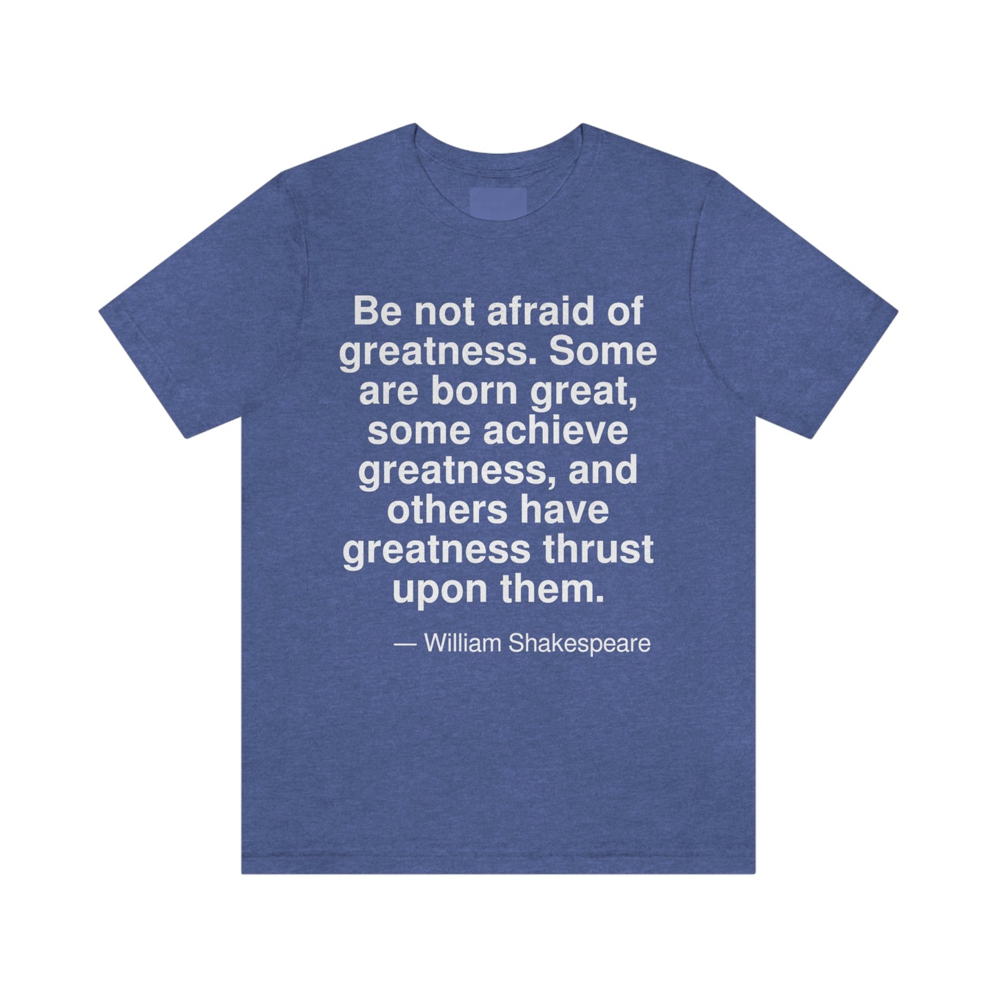 Shakespeare Greatness Aa adult t-shirt