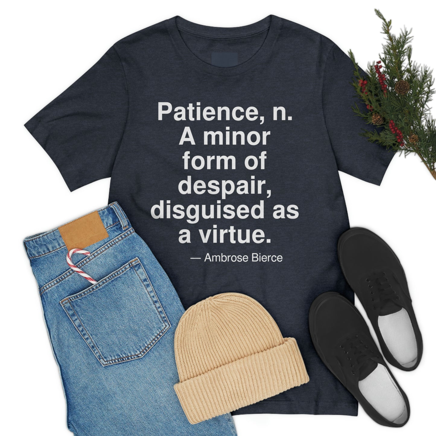 Bierce Patience Aa adult t-shirt