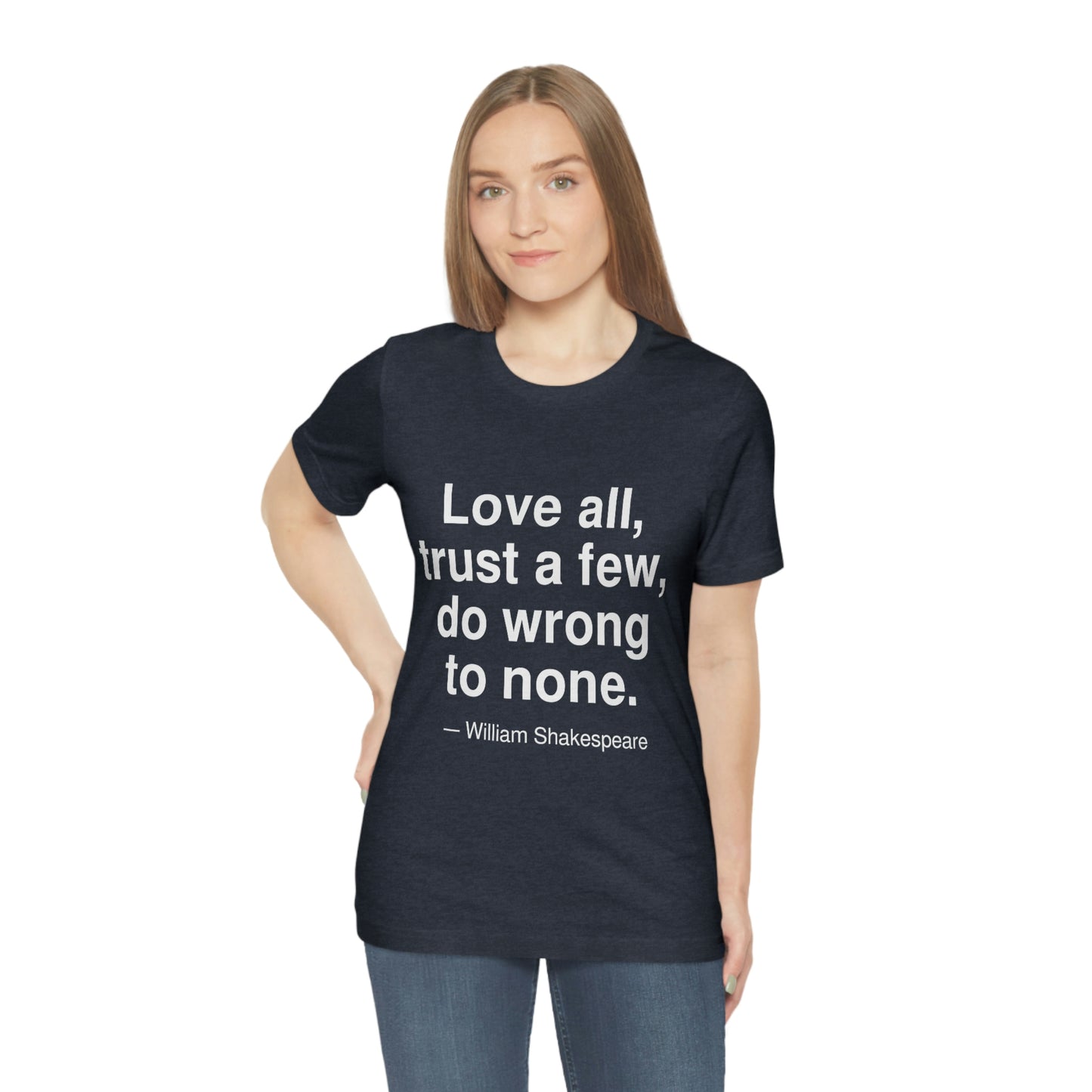 Shakespeare Love Aa adult t-shirt