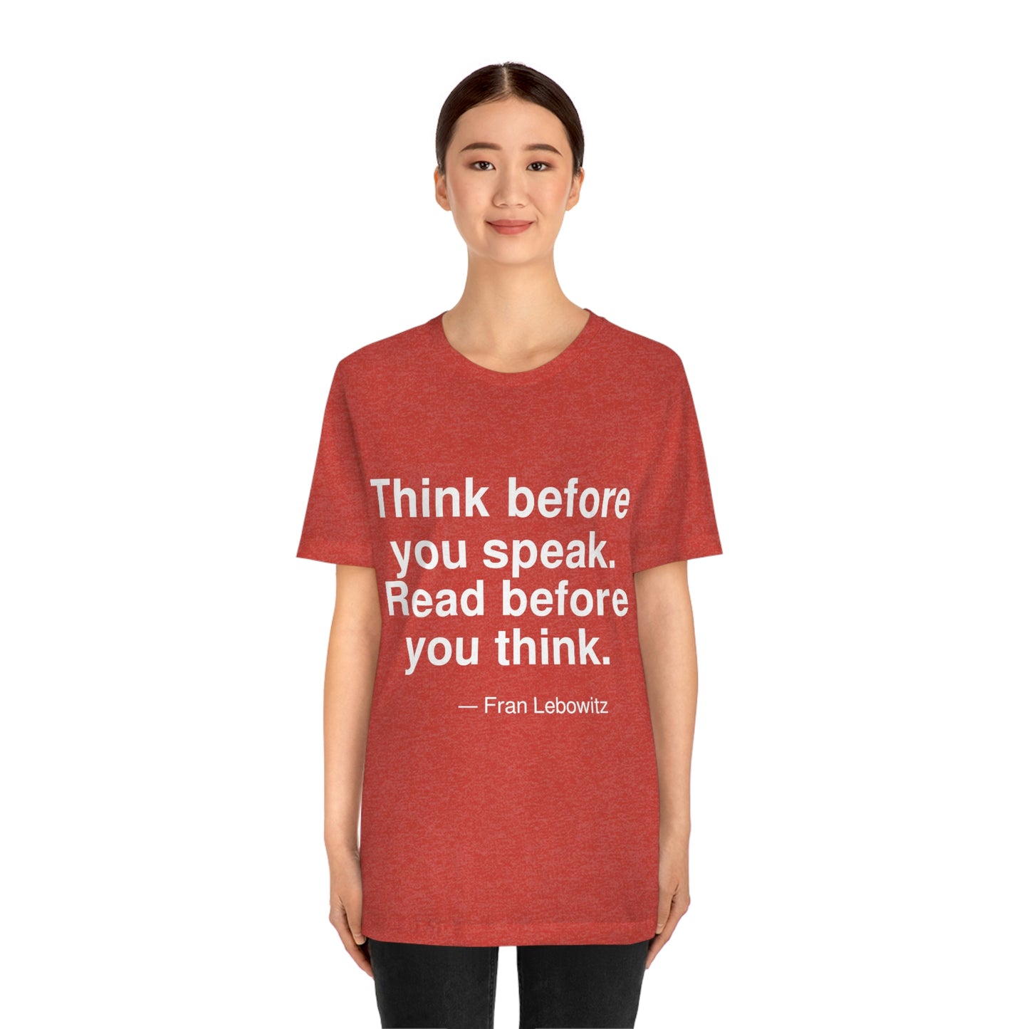 Lebowitz Think Aa adult t-shirt