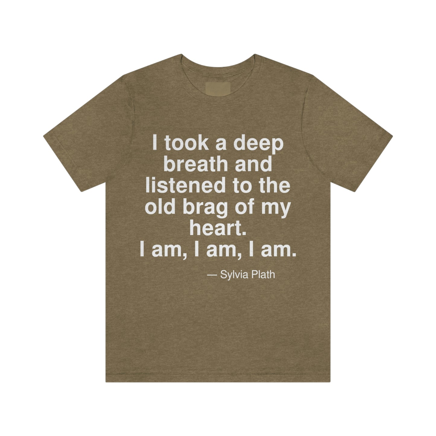 Plath Breath Aa adult t-shirt