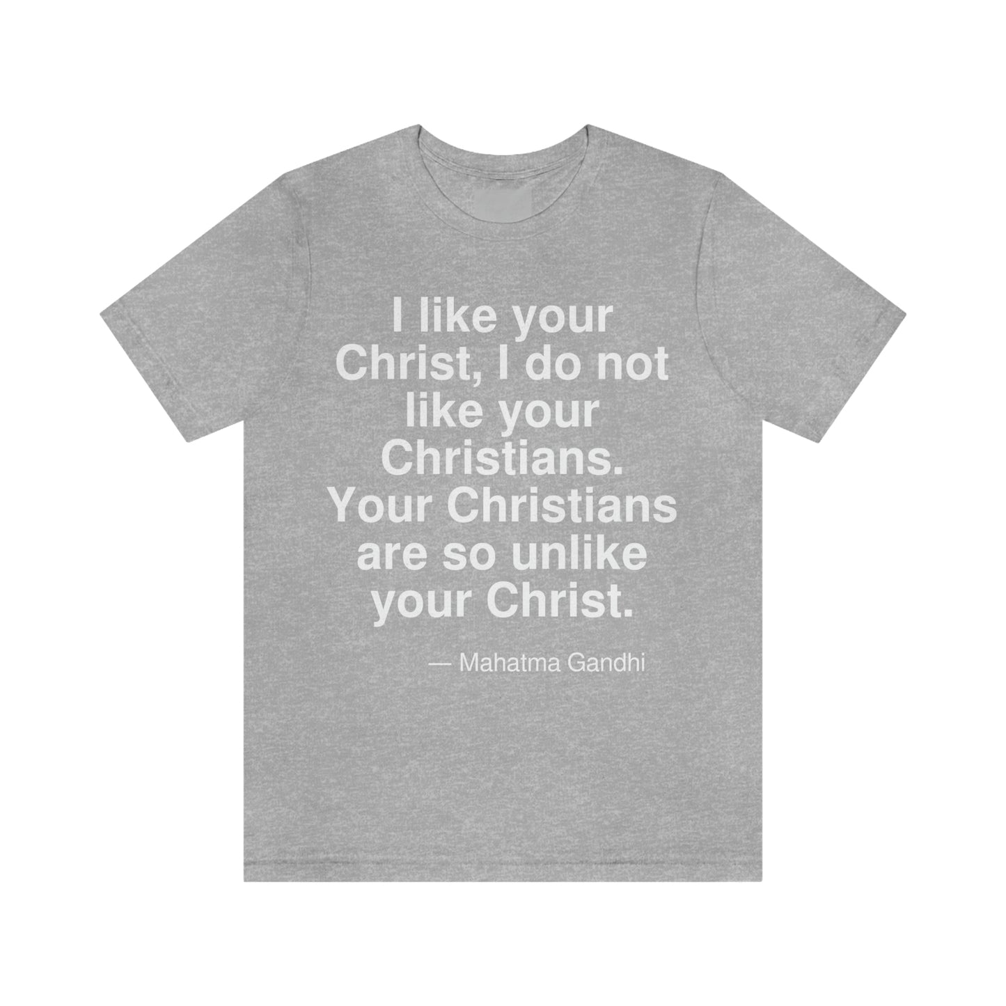 Gandhi Christ Aa adult t-shirt